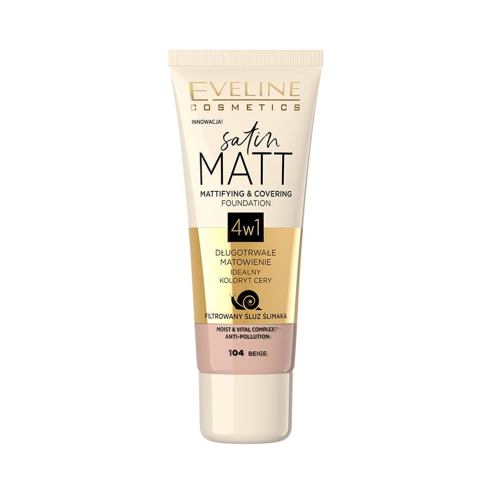 Eveline Cosmetics Satin Matt Foundation ar gliemežu ekstraktu