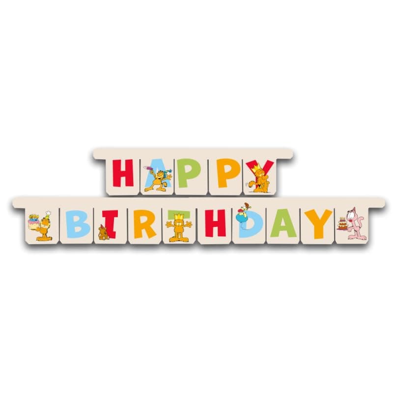 BeenSmile Garfield Happy Birthday Girlande