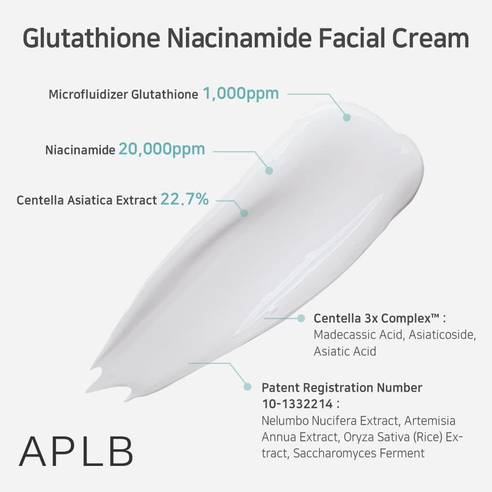 APLB Glutathione Niacinamide sejas krēms | Niac CEN™ Lipo Gluta