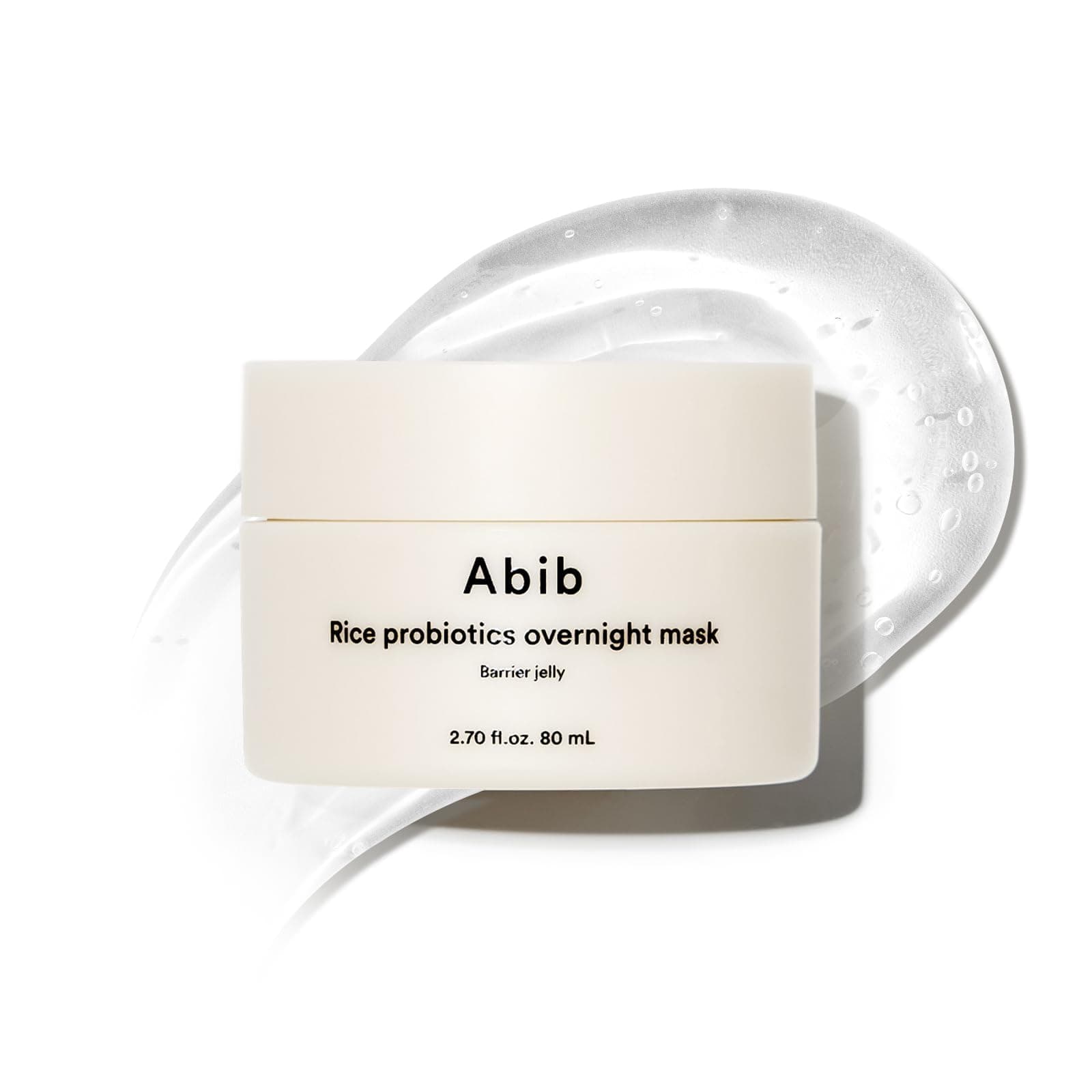 Abib Rice Probiotics Overnight Face Mask Barrier Jelly 2,7 fl oz / 80 ml | Koreanische Schlafmaske für Glass Skin | Feuchtigkeitscreme mit Slugging-Effekt