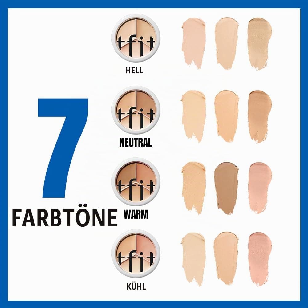 TFIT Cover Up Pro Concealer-Palette – 3-in-1 krēmu palete