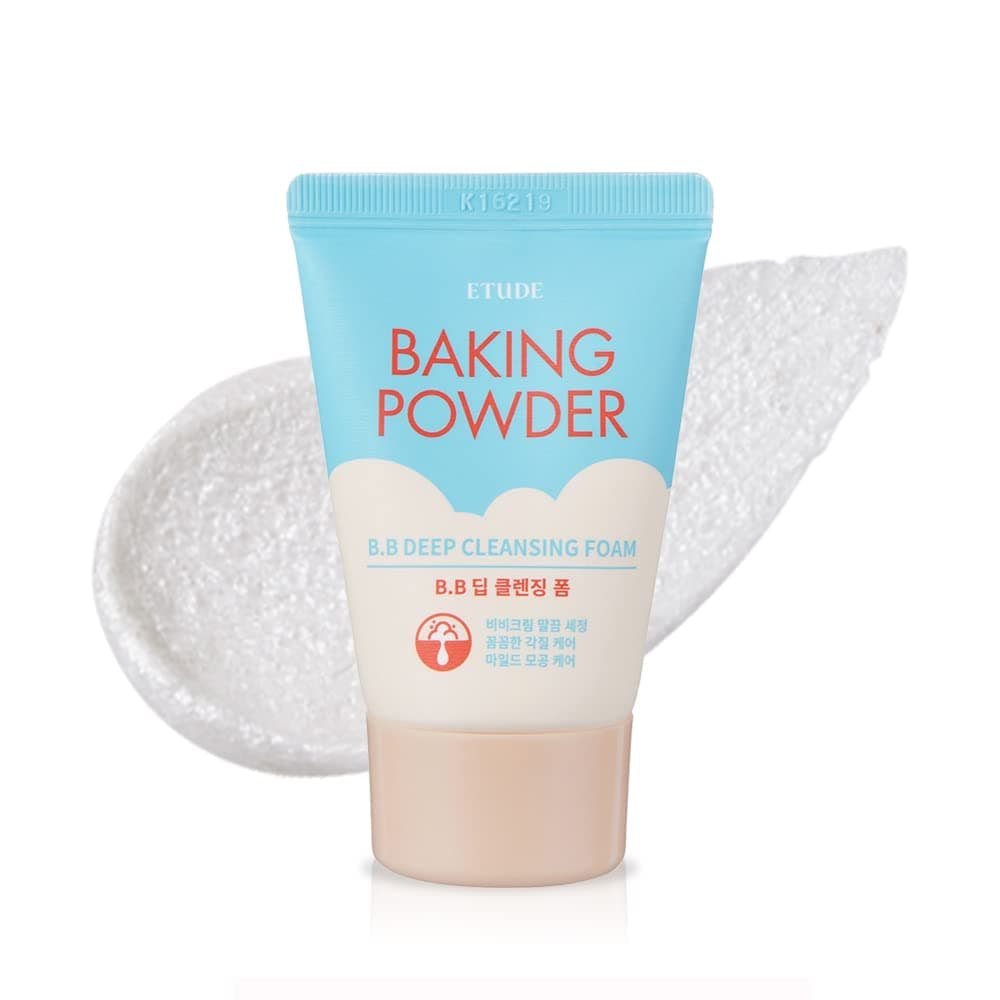 Etude House Backpulver BB Tiefenreinigungsschaum 1 fl.oz.(30ml) | Kleine Reisegröße Perfect Cleansing Wash | Entfernt Porenabfall und abgestorbene Hautzellen