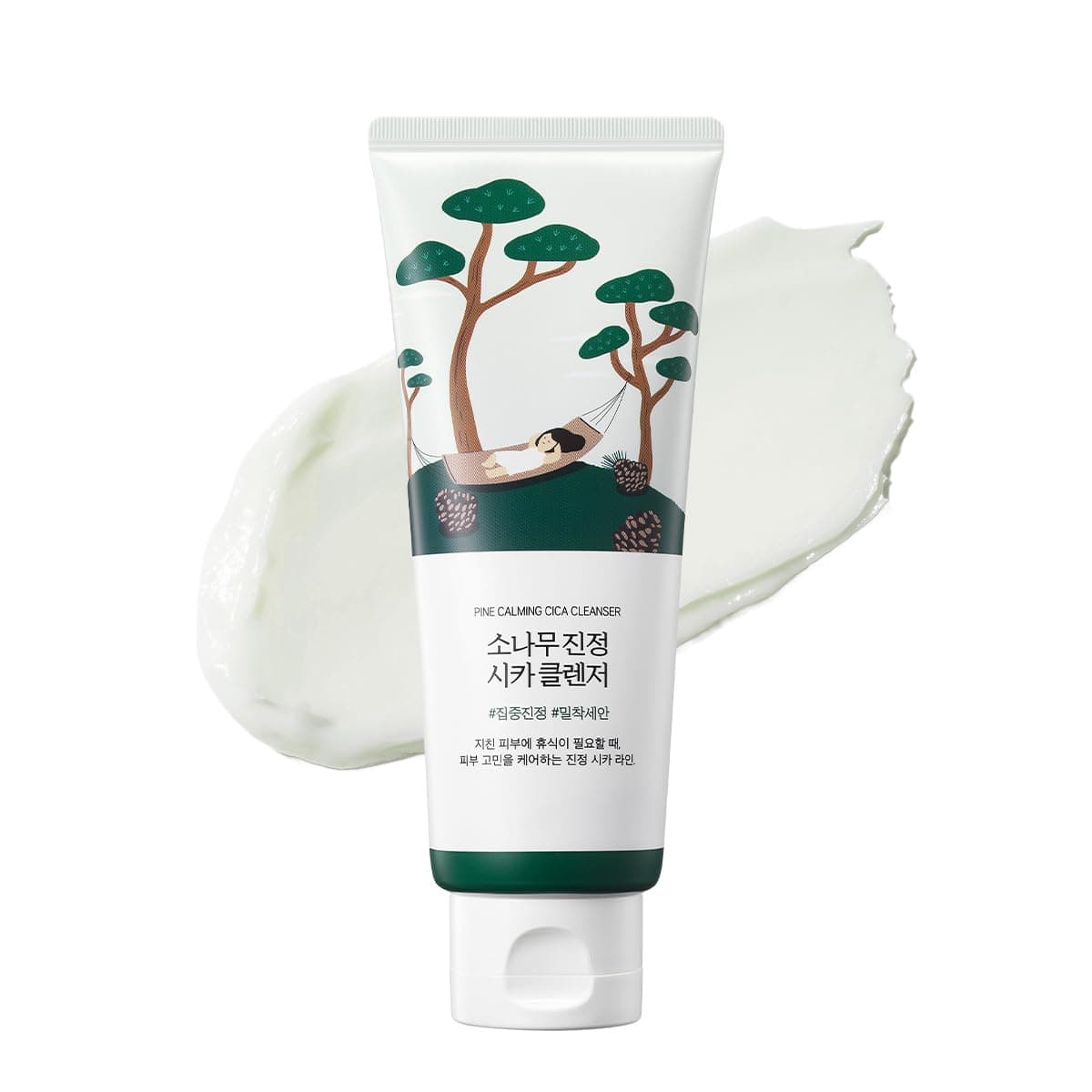 ROUND LAB Nomierinošs sejas tīrīšanas līdzeklis ar cica (150 ml)