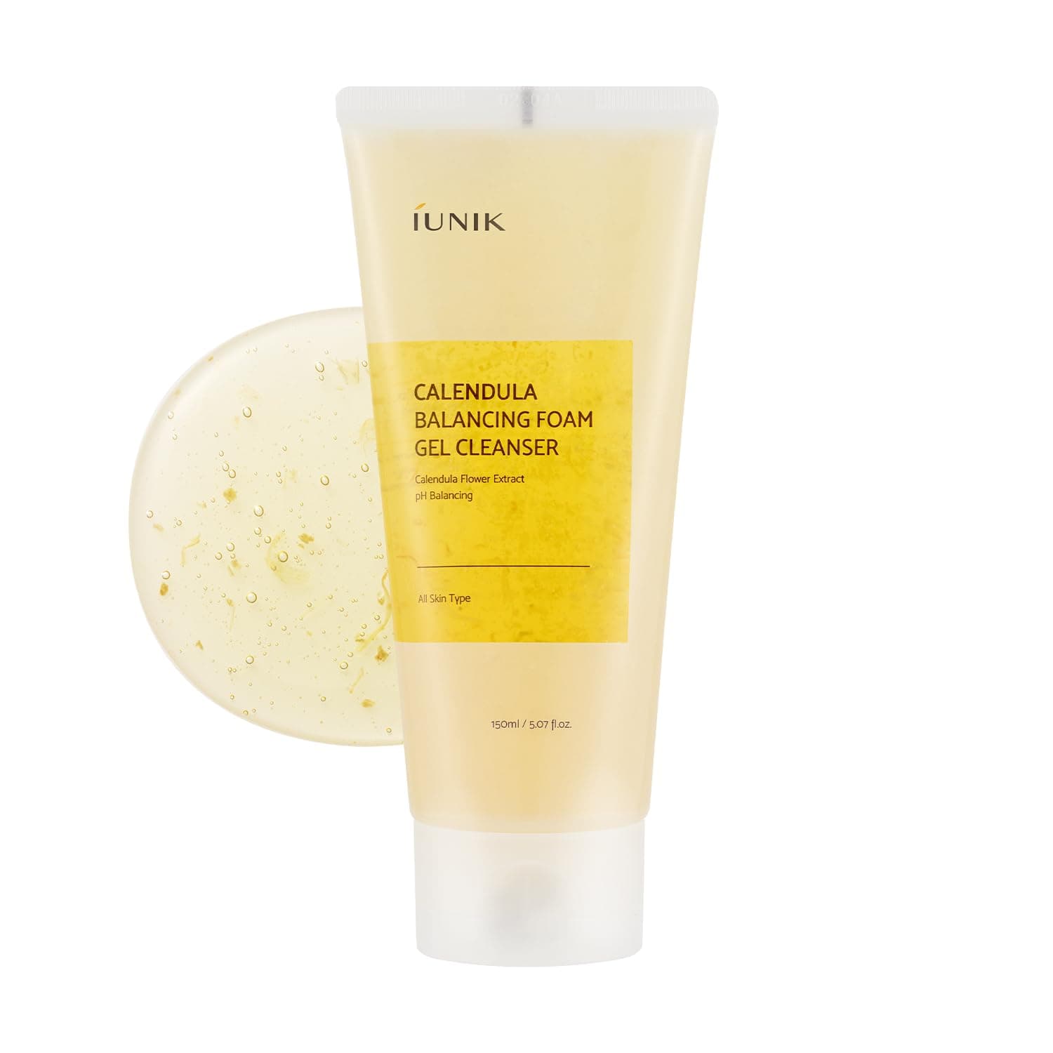 iUNIK Calendula Balancing Foam Gel Cleanser, 150 ml
