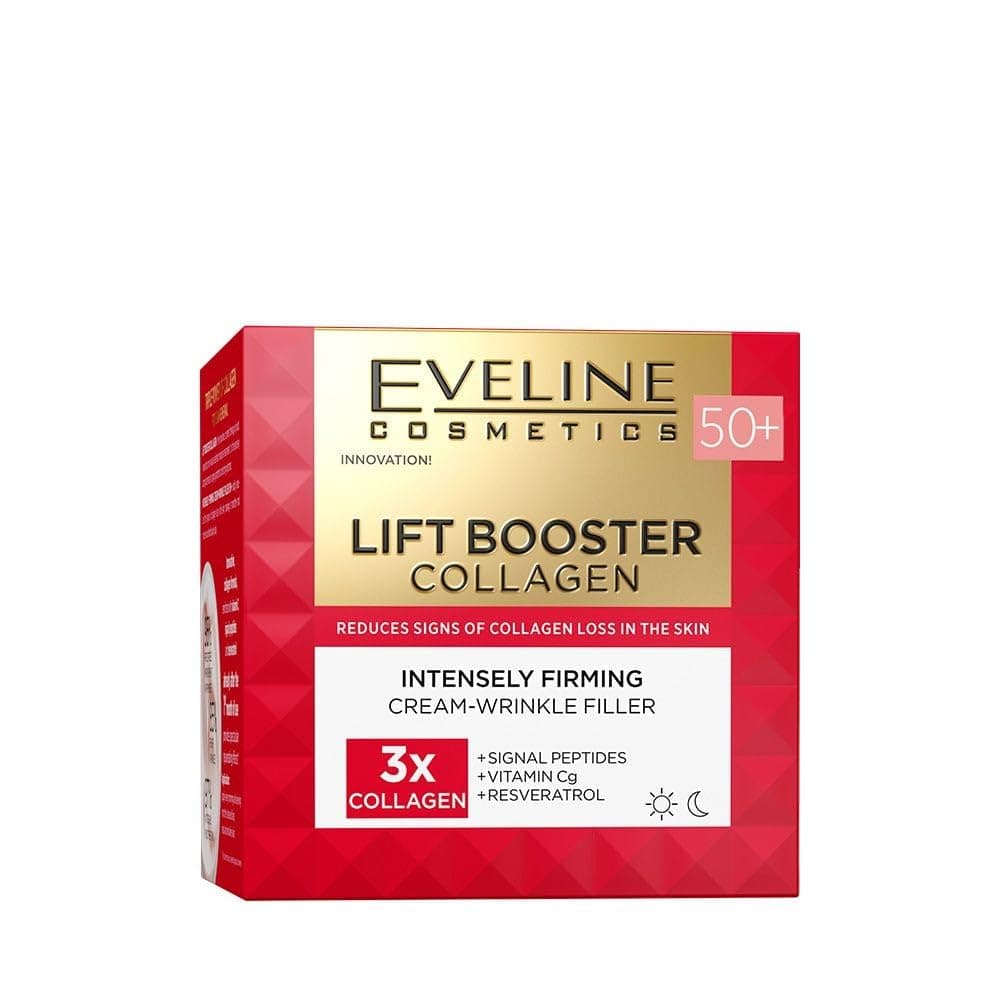 Eveline Cosmetics Lift Booster Kollagen Straffende Faltenauffüllcreme 50+