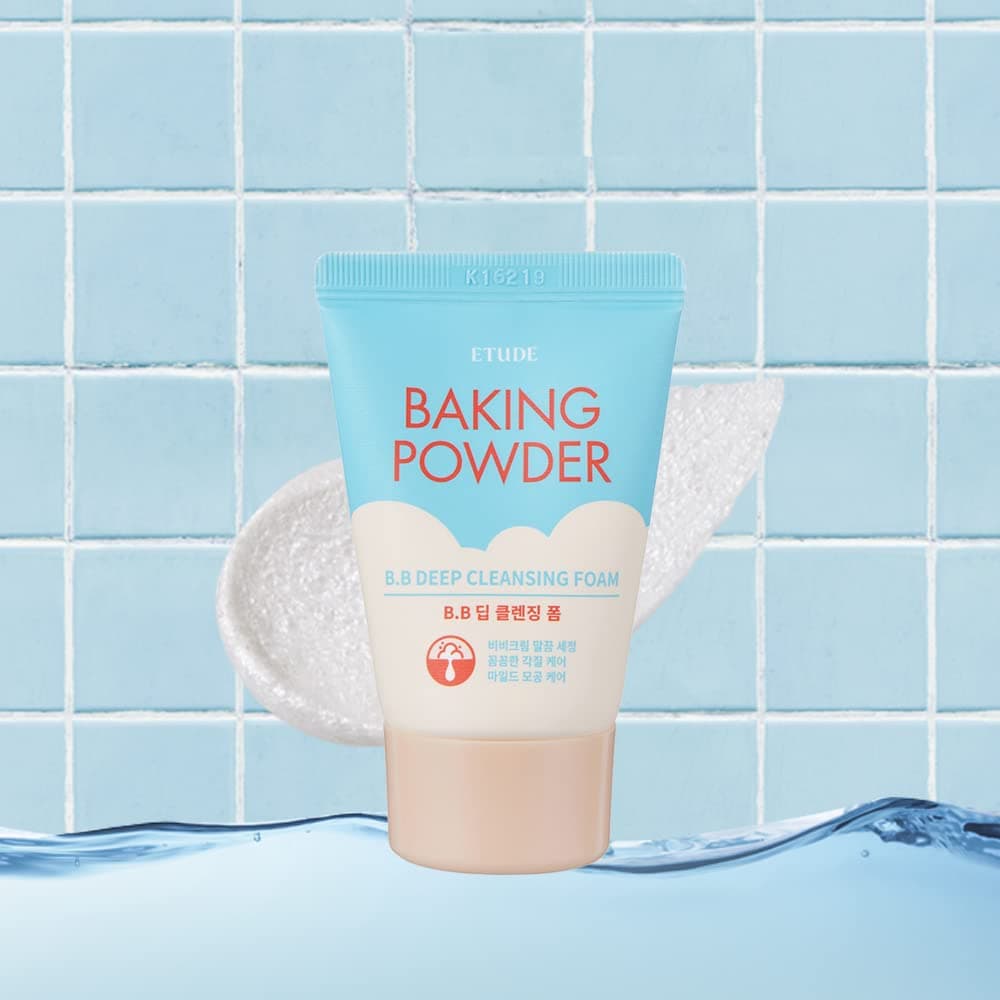 Etude House Backpulver BB Tiefenreinigungsschaum 1 fl.oz.(30ml) | Kleine Reisegröße Perfect Cleansing Wash | Entfernt Porenabfall und abgestorbene Hautzellen