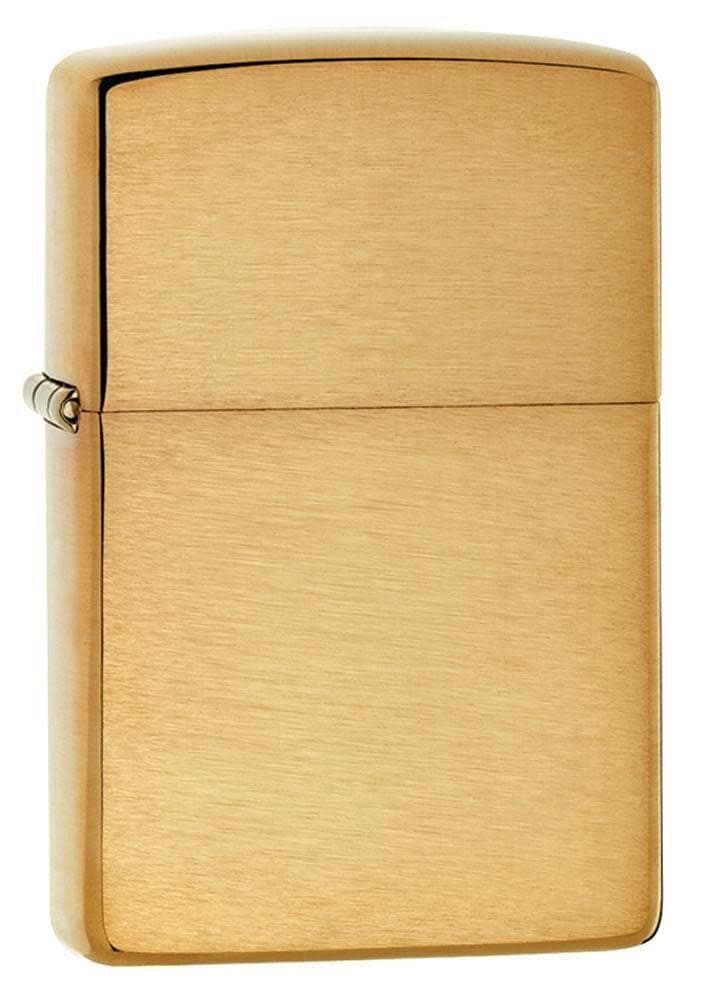 Zippo 168 Feuerzeug 60000850 Armor Case Brass Brushed Benzinfeuerzeug, Messing, Gold