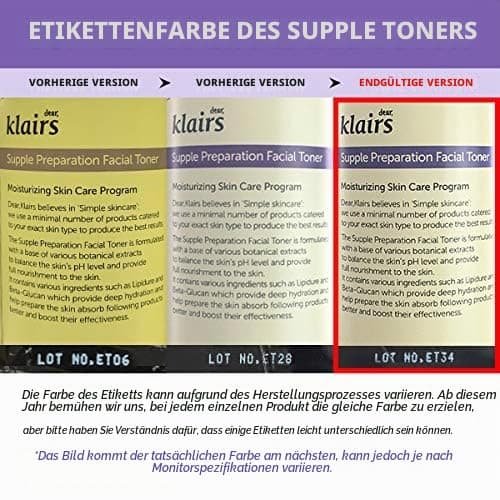 DearKlairs Supple Preparation mit Hyaluronsäure Gesichtswasser