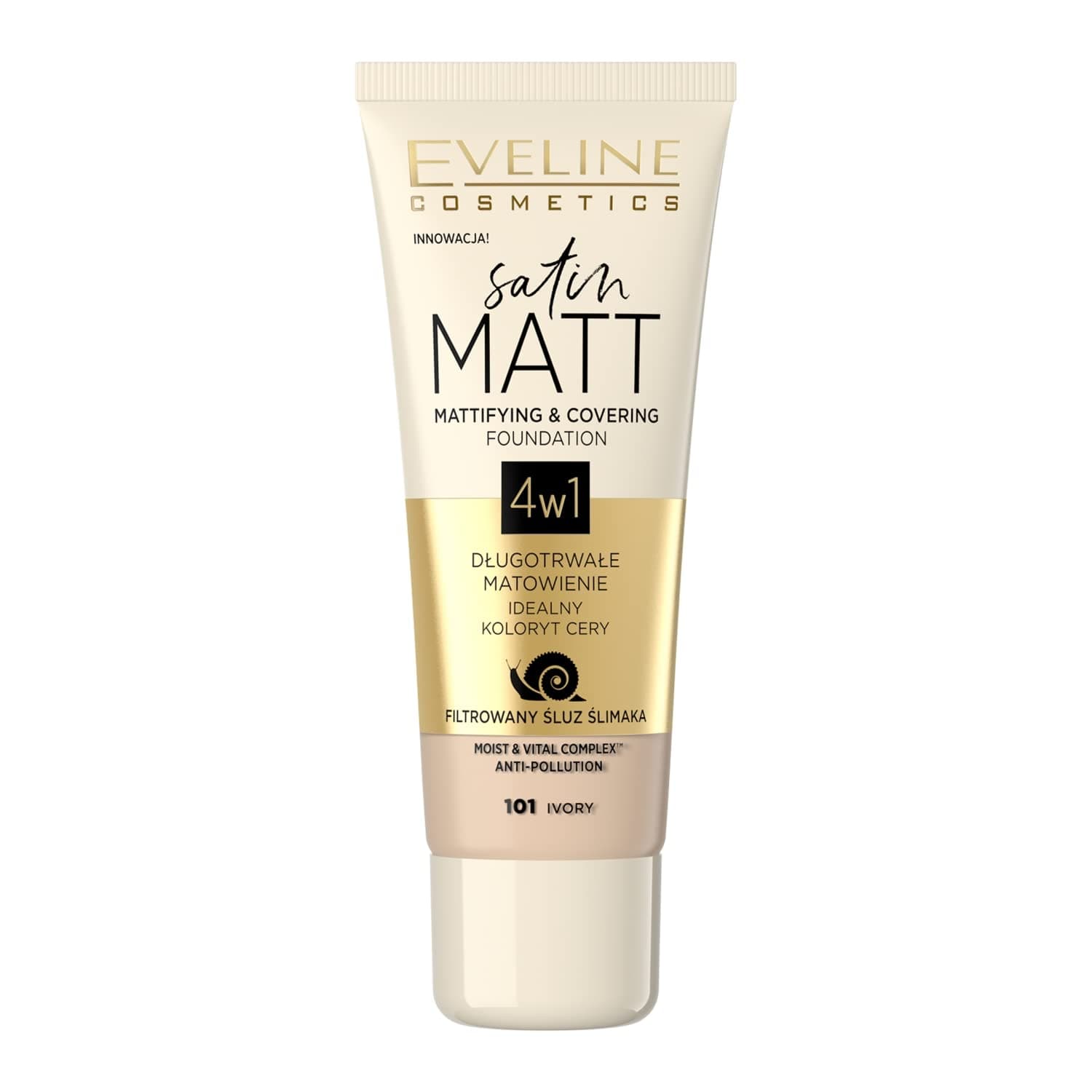 Eveline Cosmetics Satin Matte Foundation - Elfenbein Nr. 101