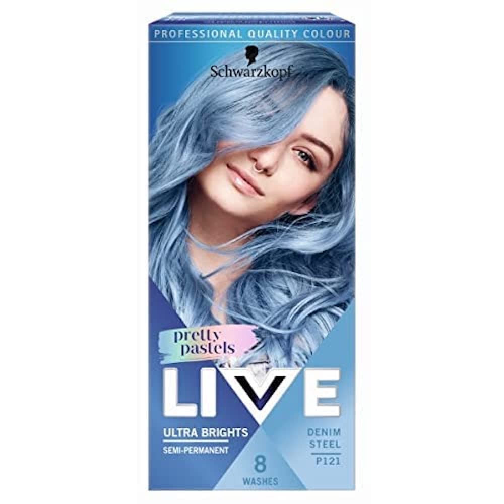 LIVE Schwarzkopf Pretty Pastels Krāsas matiem, Denim Steel P121