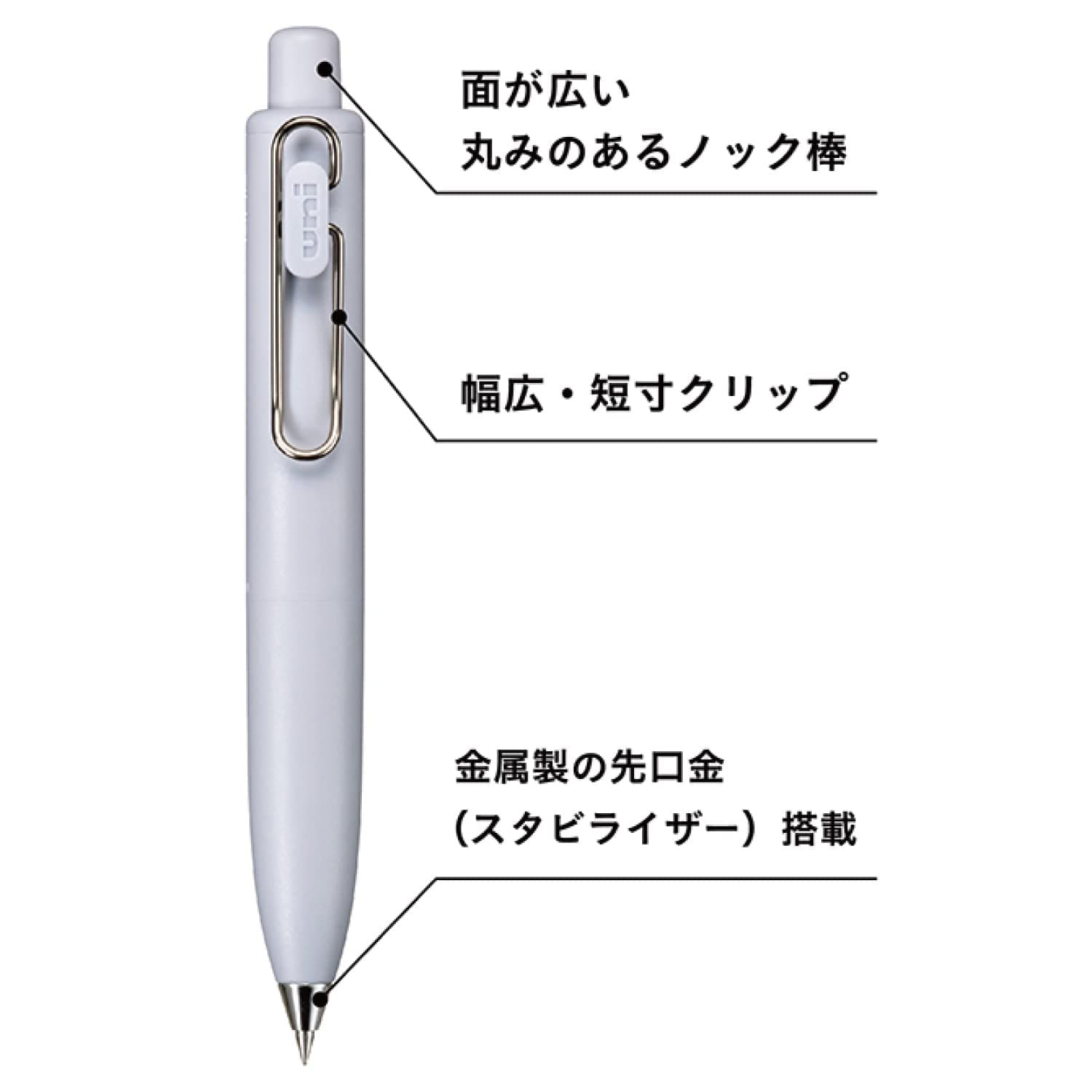 Uni One P Gel Pen | 0,38 mm | Black Ink (Fresh Mint)