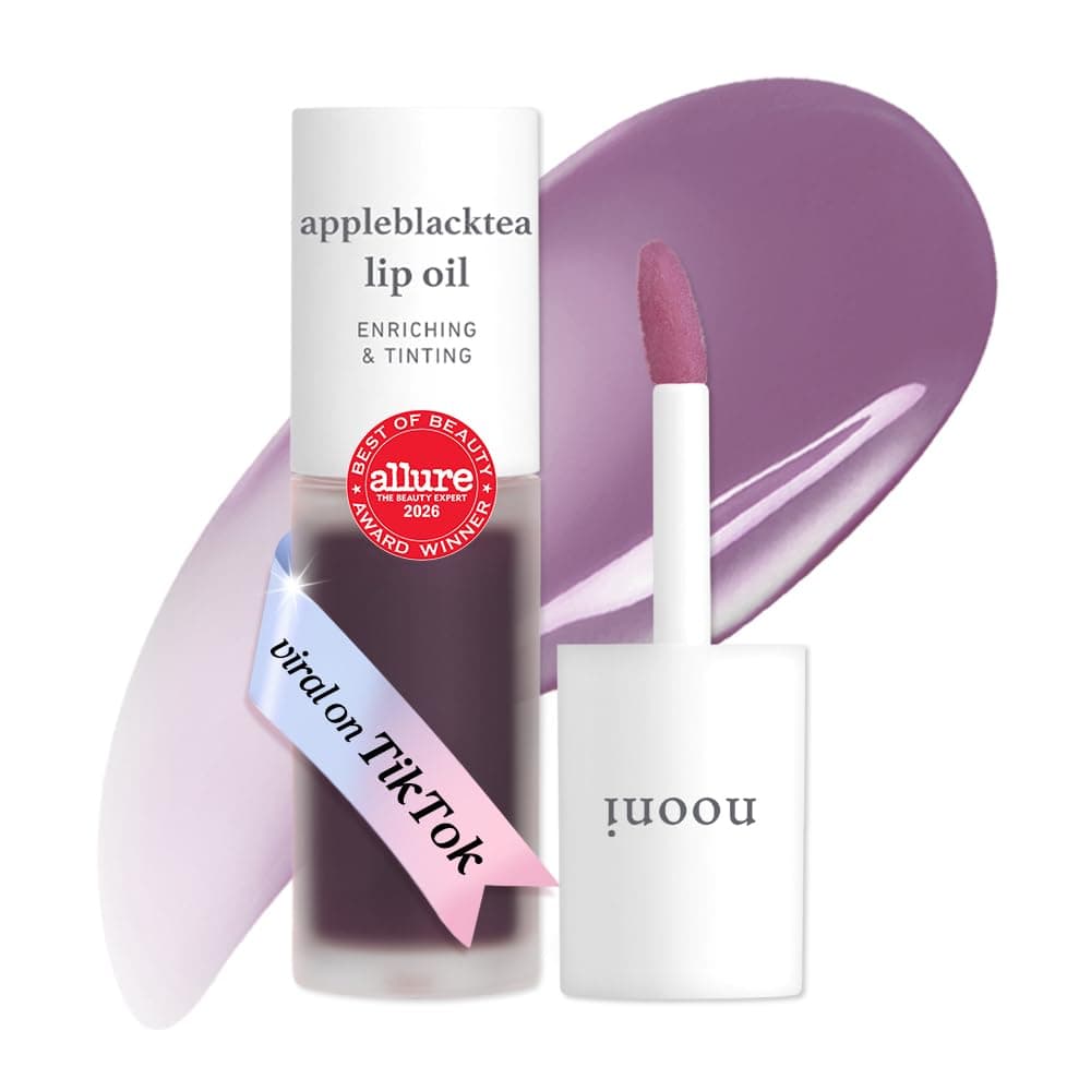 NOONI Appleblacktea Lip Oil – Getöntes Lippenöl mit Apfelkernöl, 3,55 ml
