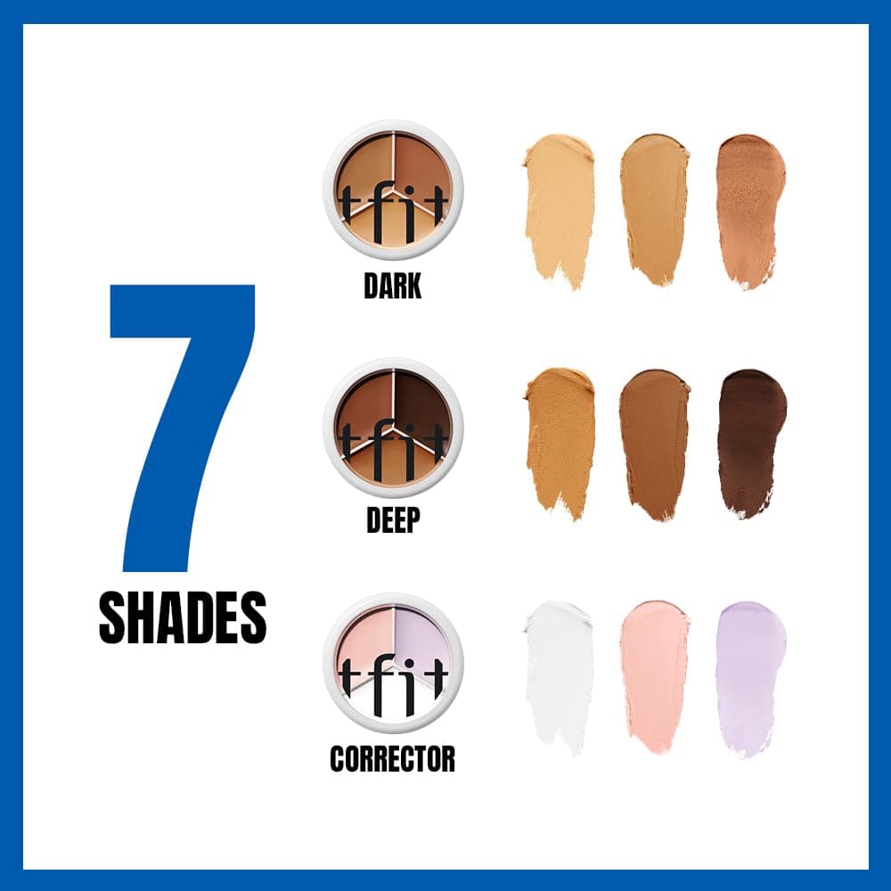 TFIT Cover Up Pro Concealer-Palette – 3-in-1 krāsu korekcijas krēms