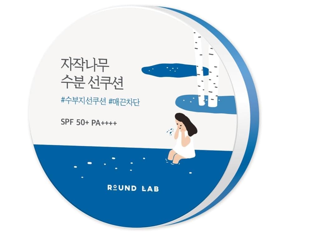 ROUND LAB Birch Juice Moisturizing Sun Cushion SPF50