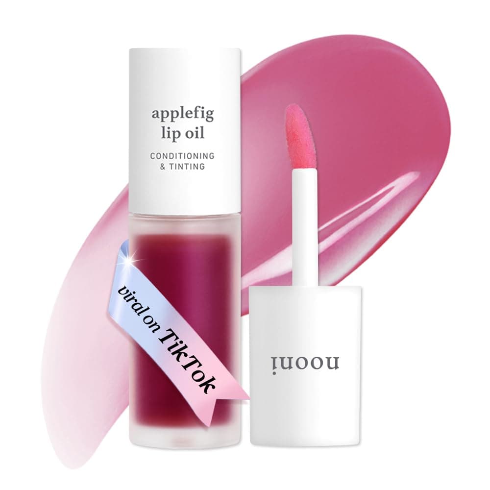 NOONI Applefig Lūpu Eļļa – Tonēta lūpu eļļa ar ābolu sēklu eļļu, 3,55 ml