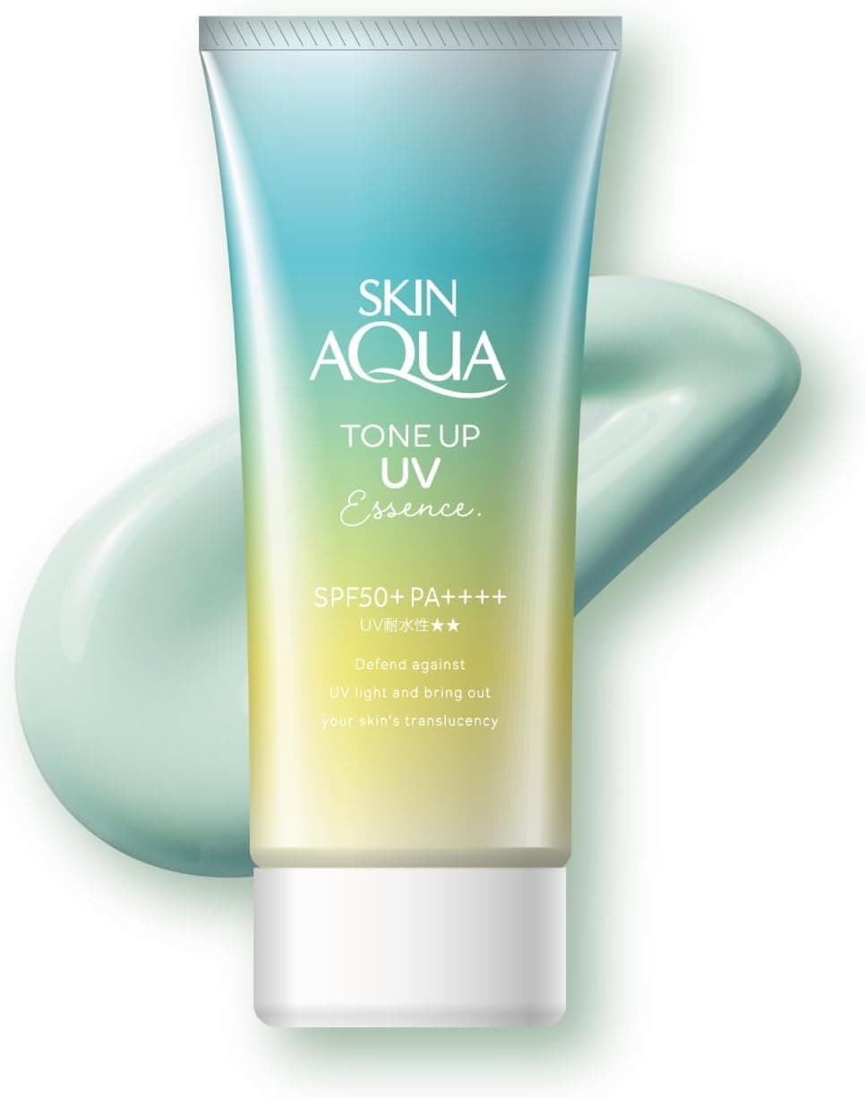 Skin Aqua Rohto Tonējošs Sauļošanās Līdzeklis SPF50+ Mint Green 80g