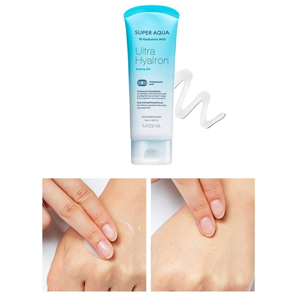 MISSHA Super Aqua Ultra Hyalron pīlinga želeja, 100 ml