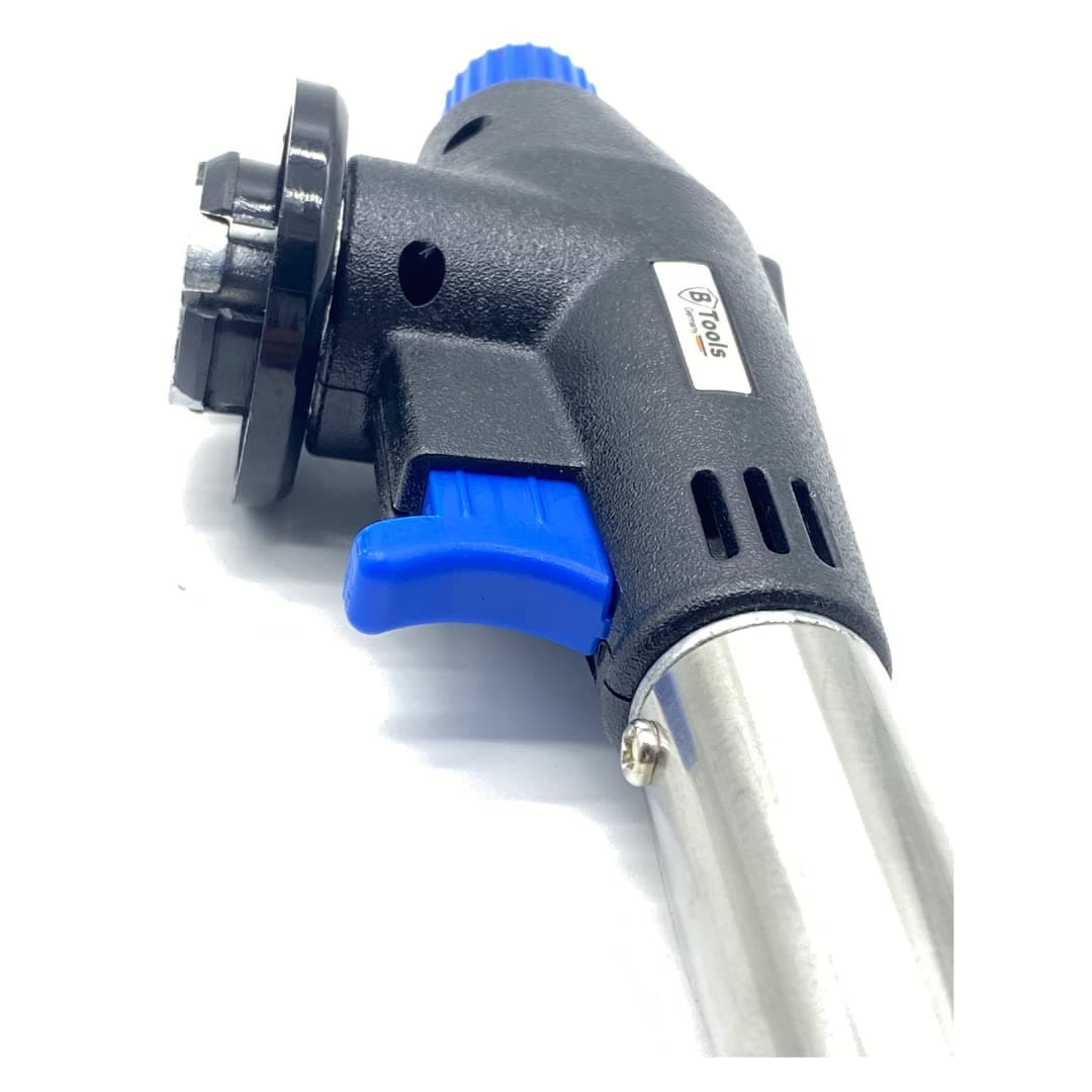 BTools Lötlampe, Lötbrenner, Gasbrenner, Bunsenbrenneraufsatz, Butangaskartusche