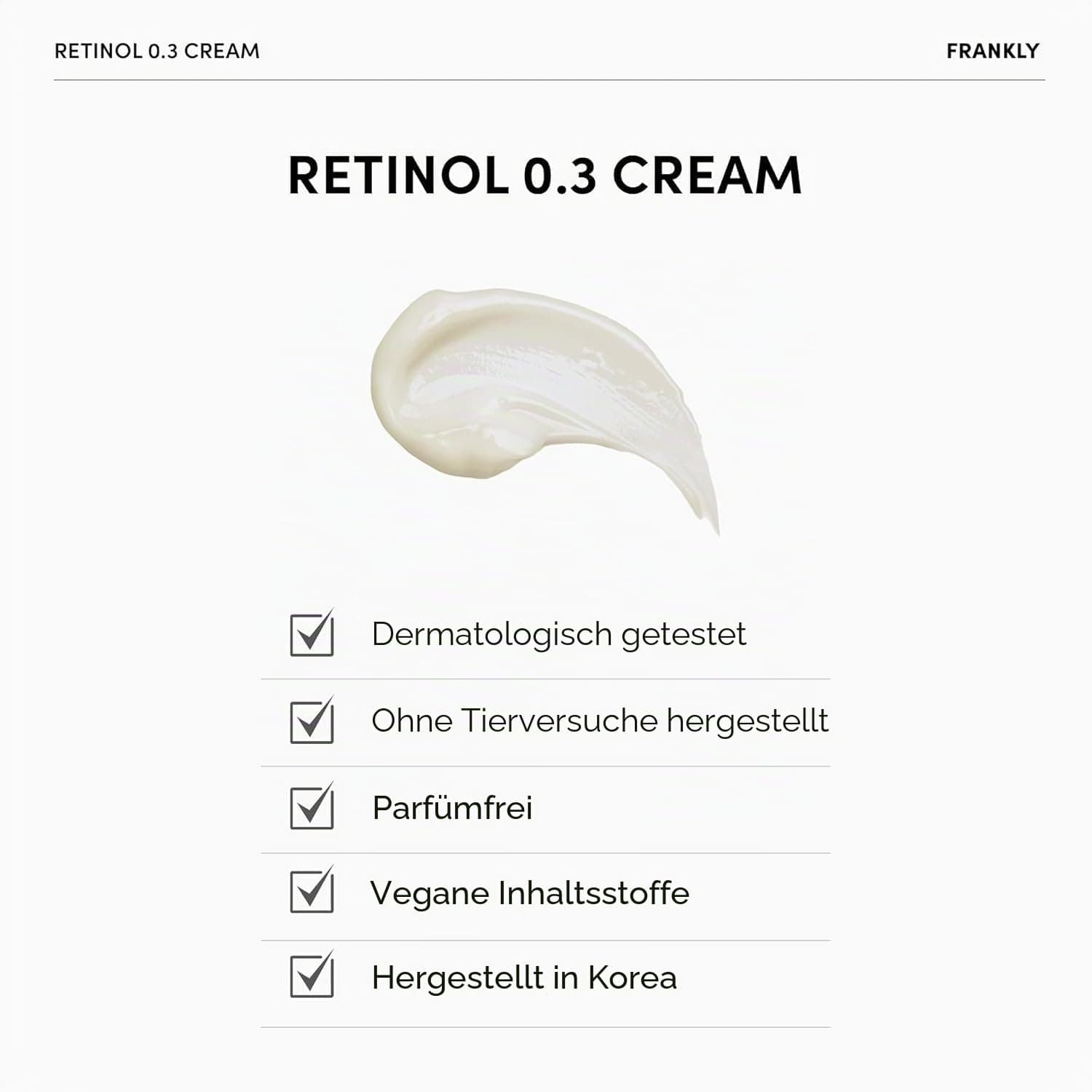 FRANKLY Retinol 0,3% Krēms