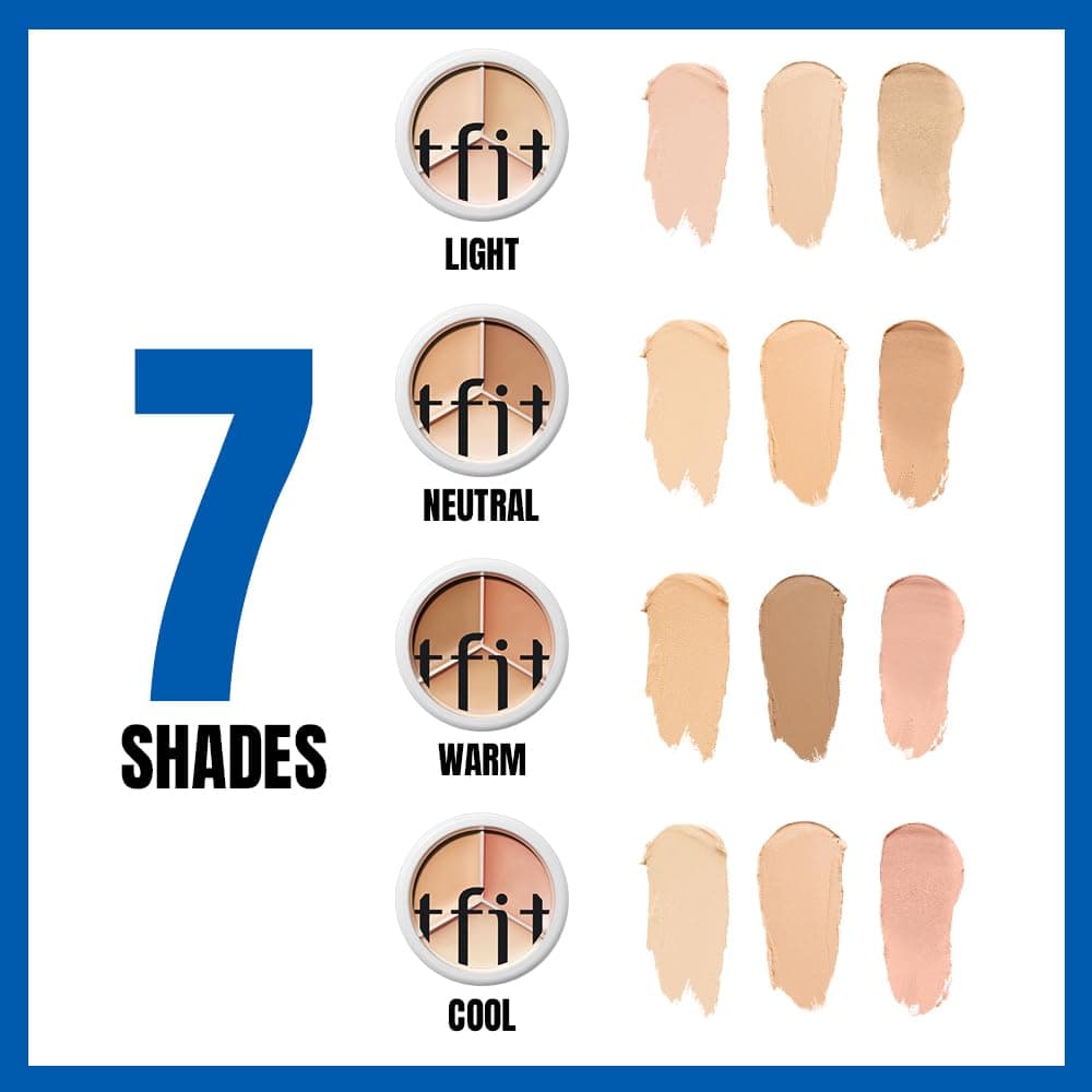 TFIT Cover Up Pro Concealer-Palette – 3-in-1 krāsu korekcijas krēms