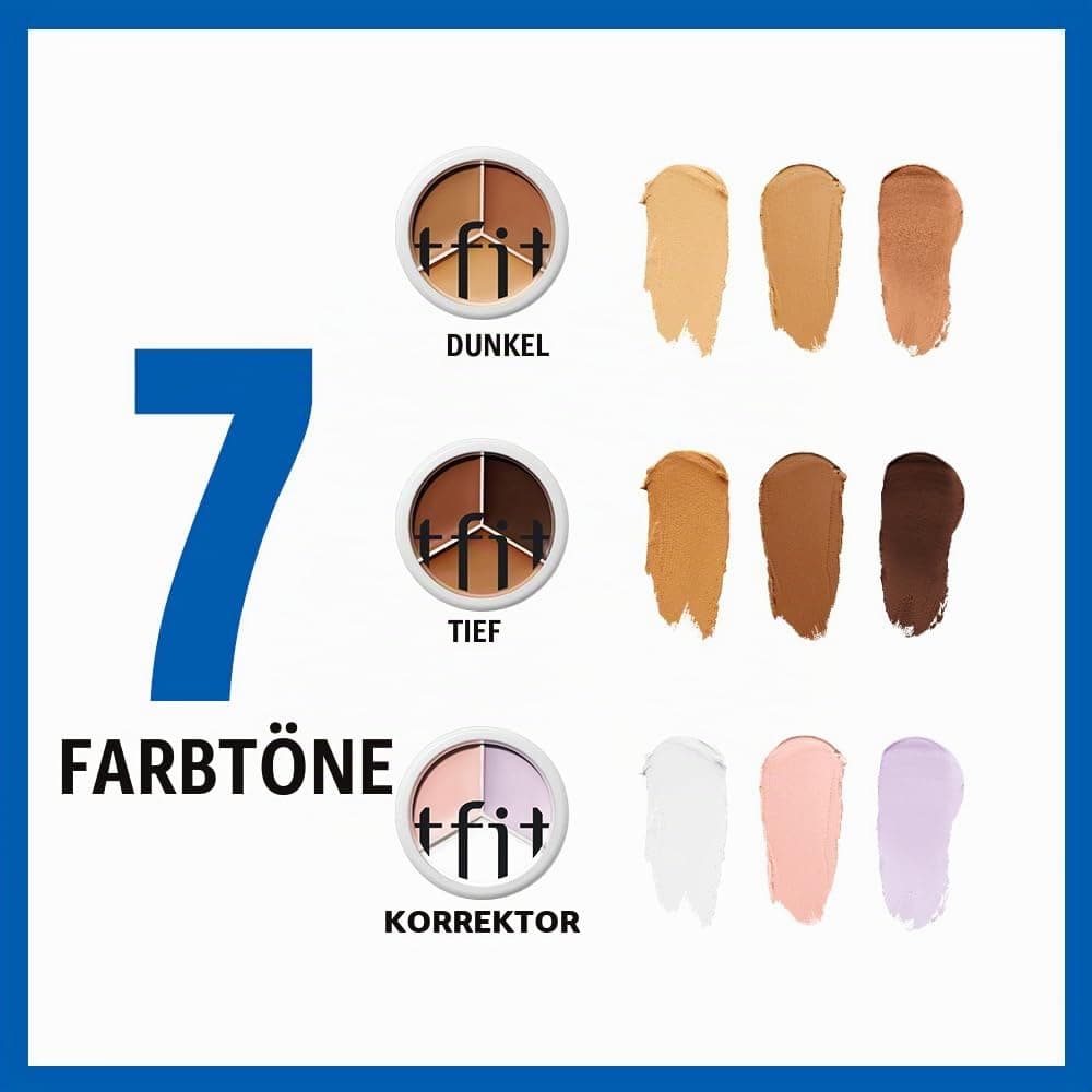 TFIT Cover Up Pro Concealer-Palette – 3-in-1 krēmu palete