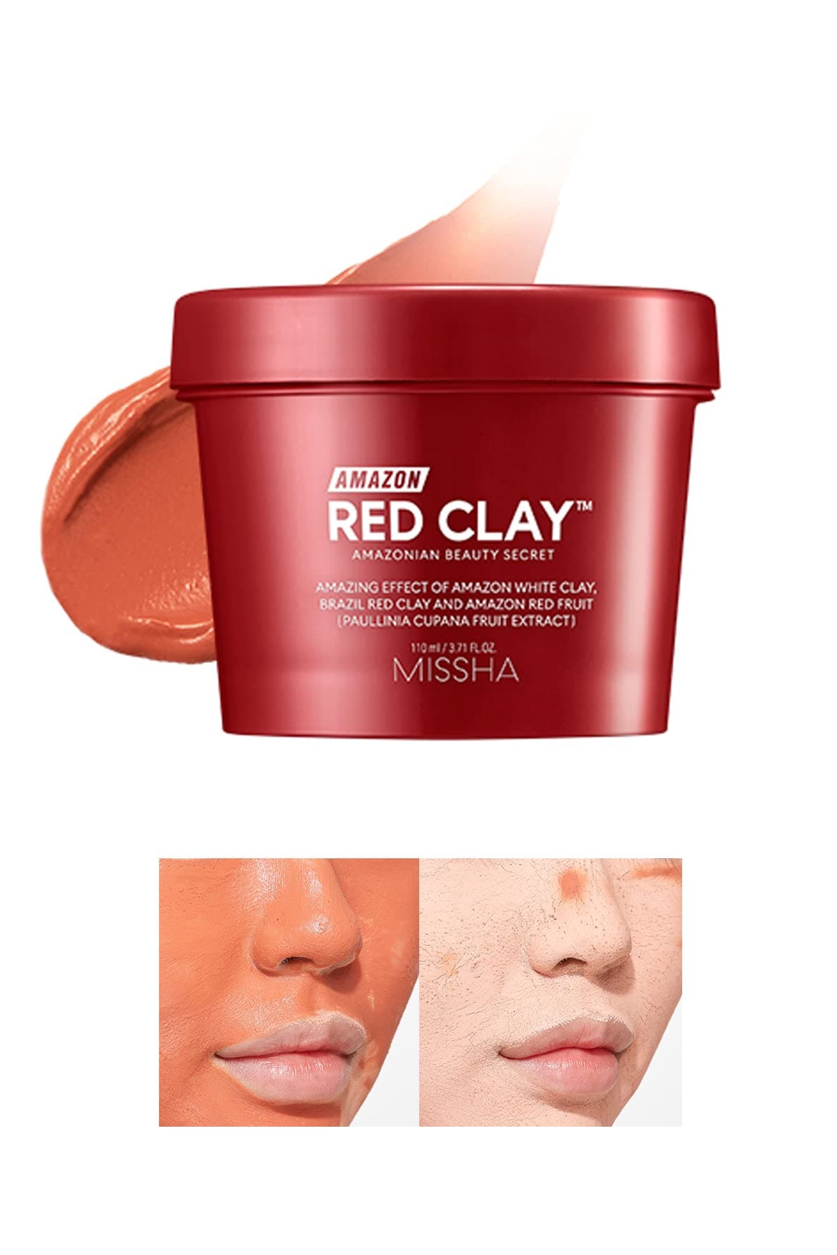 MISSHA Amazon Red Clay™ Poru attīrošā maska