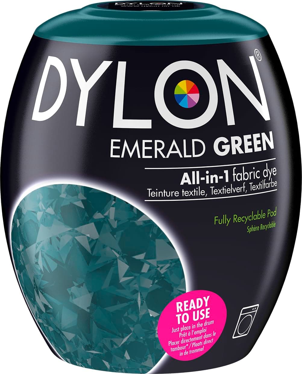 Dylon Dye Pods Tekstilkrāsa veļasmašīnai, Smaragda