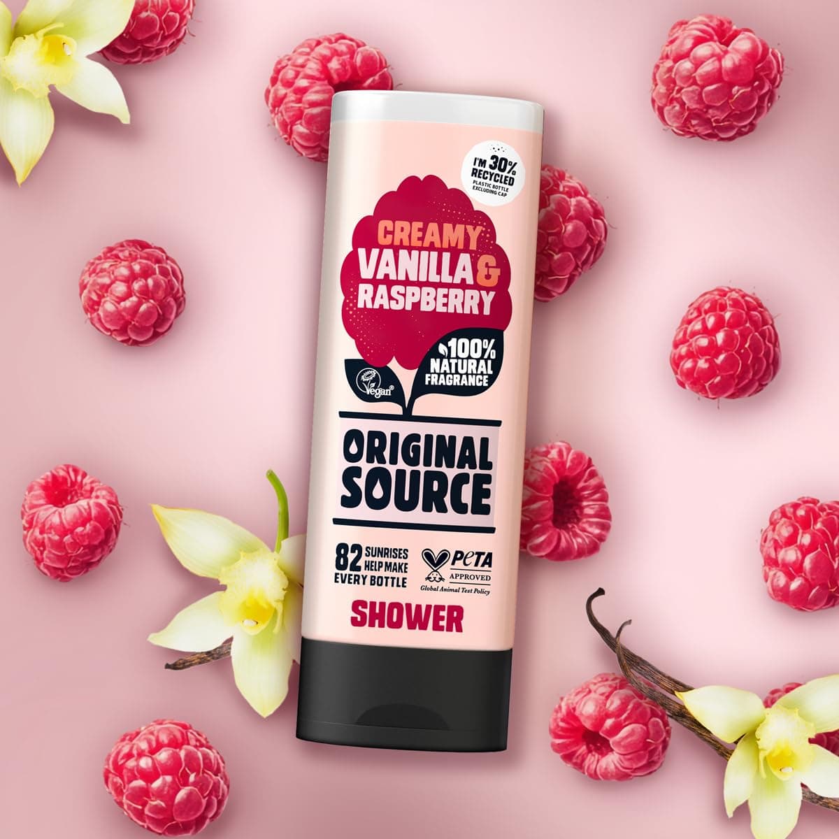 Original Source Vanilla & Raspberry dušas želeja 250ml