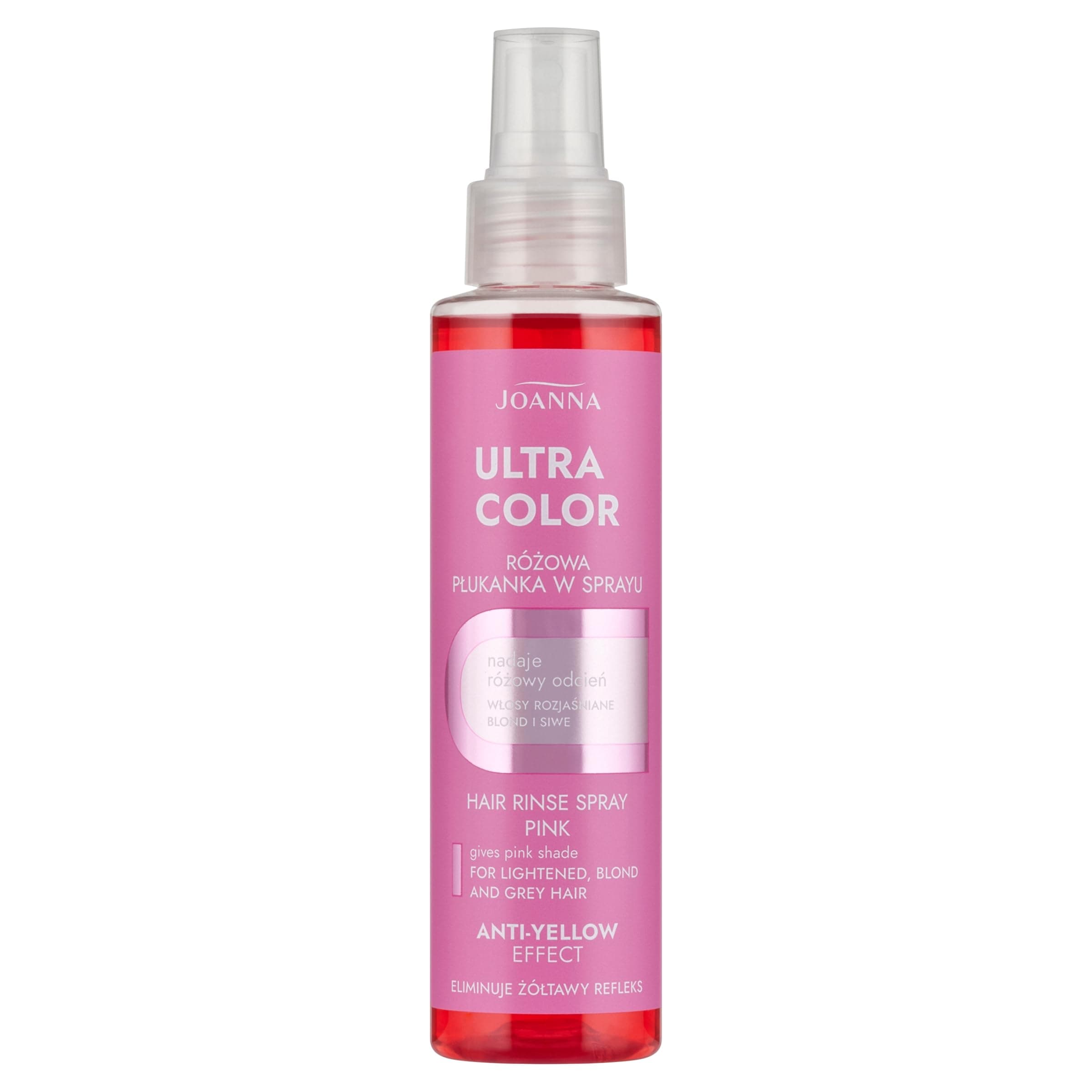Joanna Ultra Color - Rožā krāsas balzams matu aerosolā