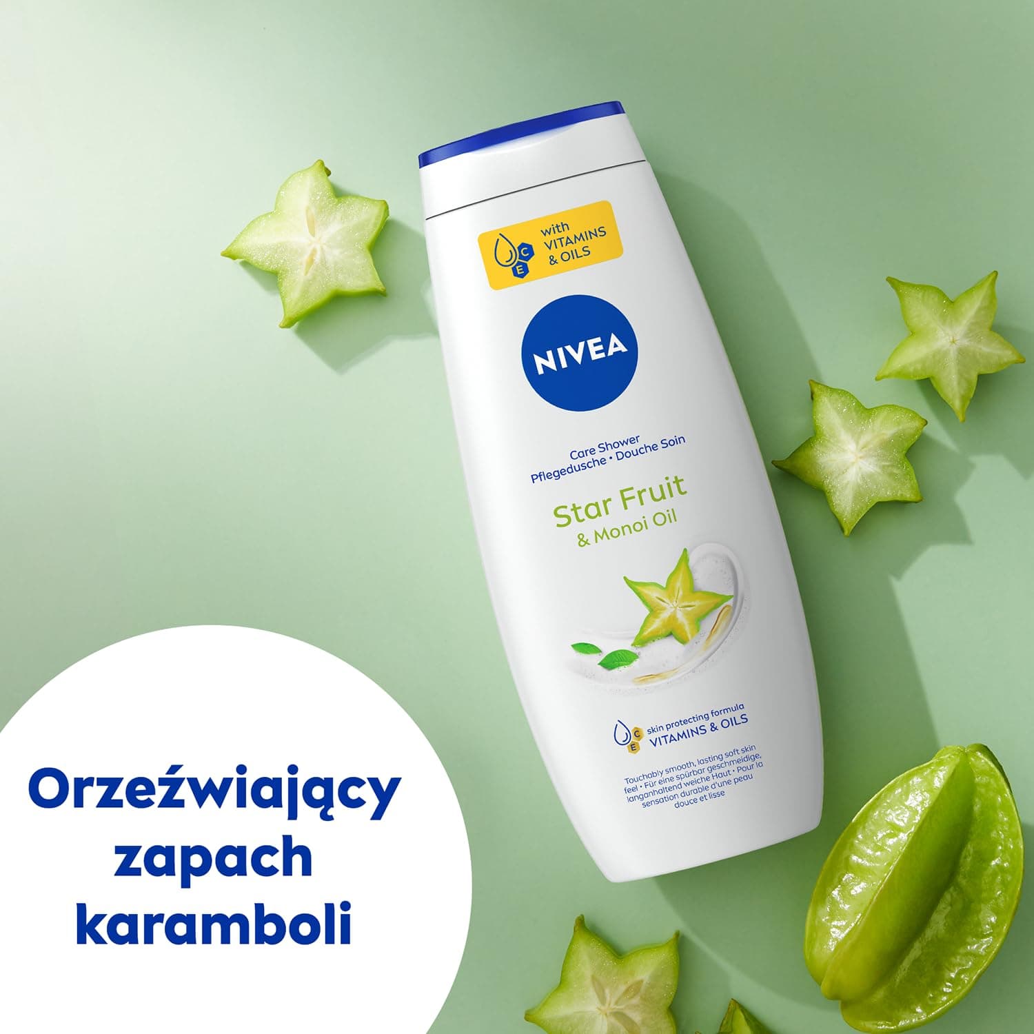 NIVEA Starfruit & Monoi oil dušas želeja 500 ml