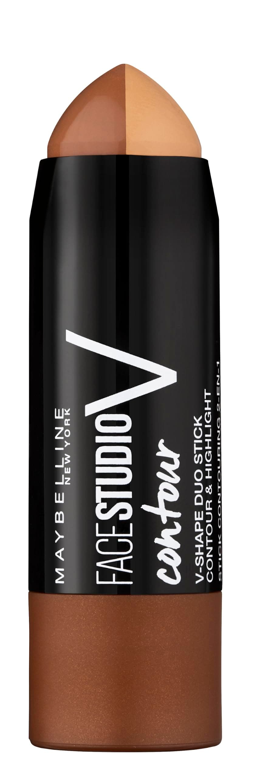 MAYBELLINE New York Master Contour V-Shape Duo Stick, 0 Dunkel