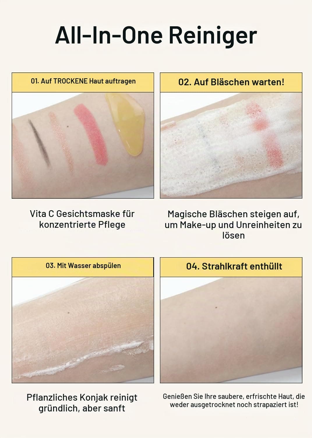 MISSHA Vita C All-In-One putojošais sejas tīrītājs
