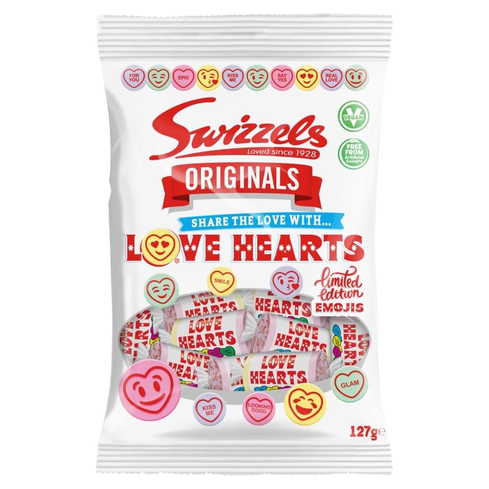 Swizzels Originell Love Hearts - Konfektes 127G