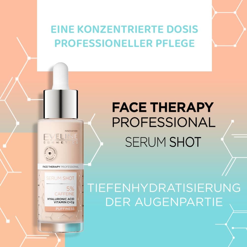 Eveline Cosmetics Face Therapy Professional Energetizējošs acu serums ar 5% kofeīna kompleksu