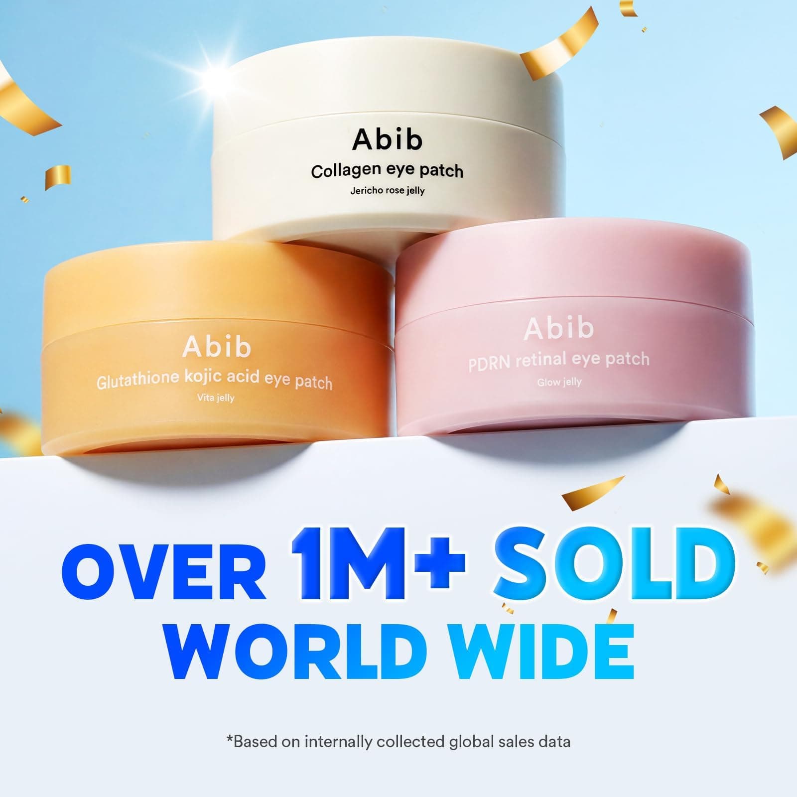 Abib PDRN Retinal Augenpatches für müde & geschwollene Augen mit Glow Jelly, Niacinamid, 60 Stück, Koreanische Hautpflege