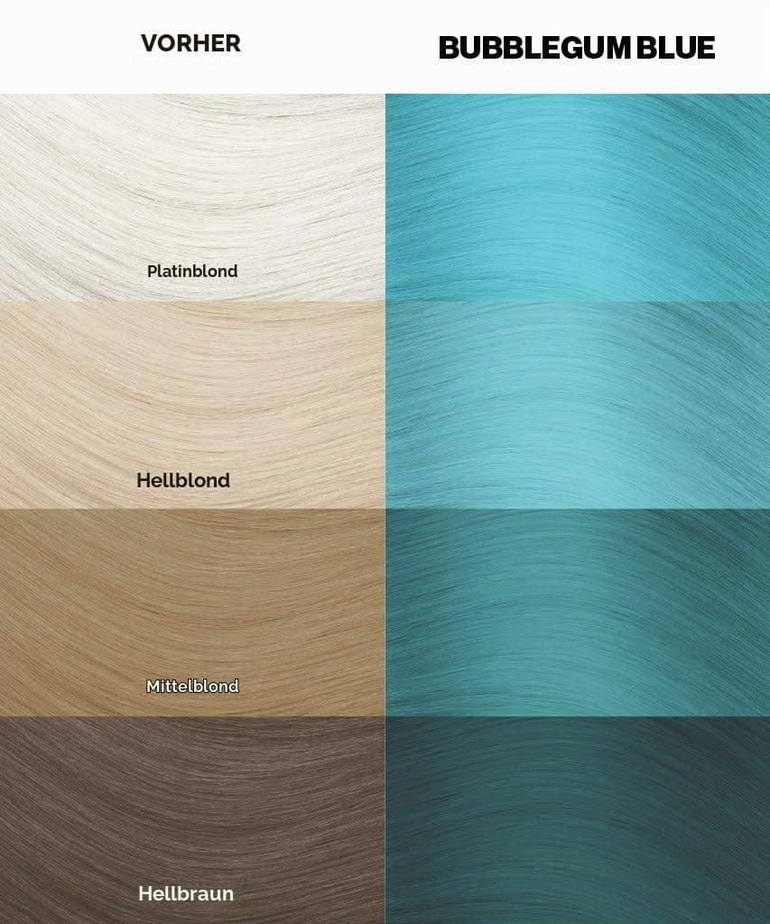 Crazy Color Renbow Semi Permanent Hair Color Cream Bubblegum Blue No.63