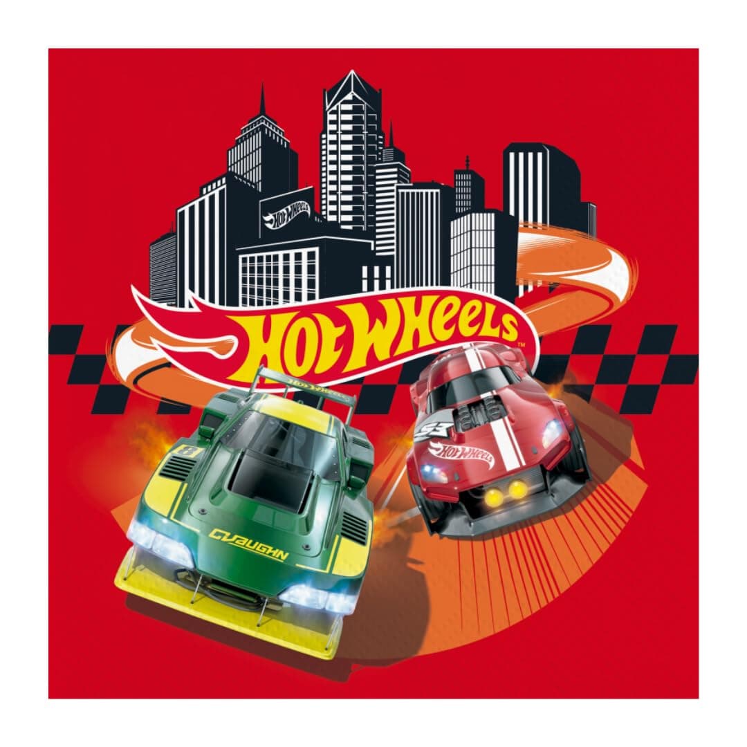 BeenSmile Salvetes bērnu ballītēm (Hot Wheels)
