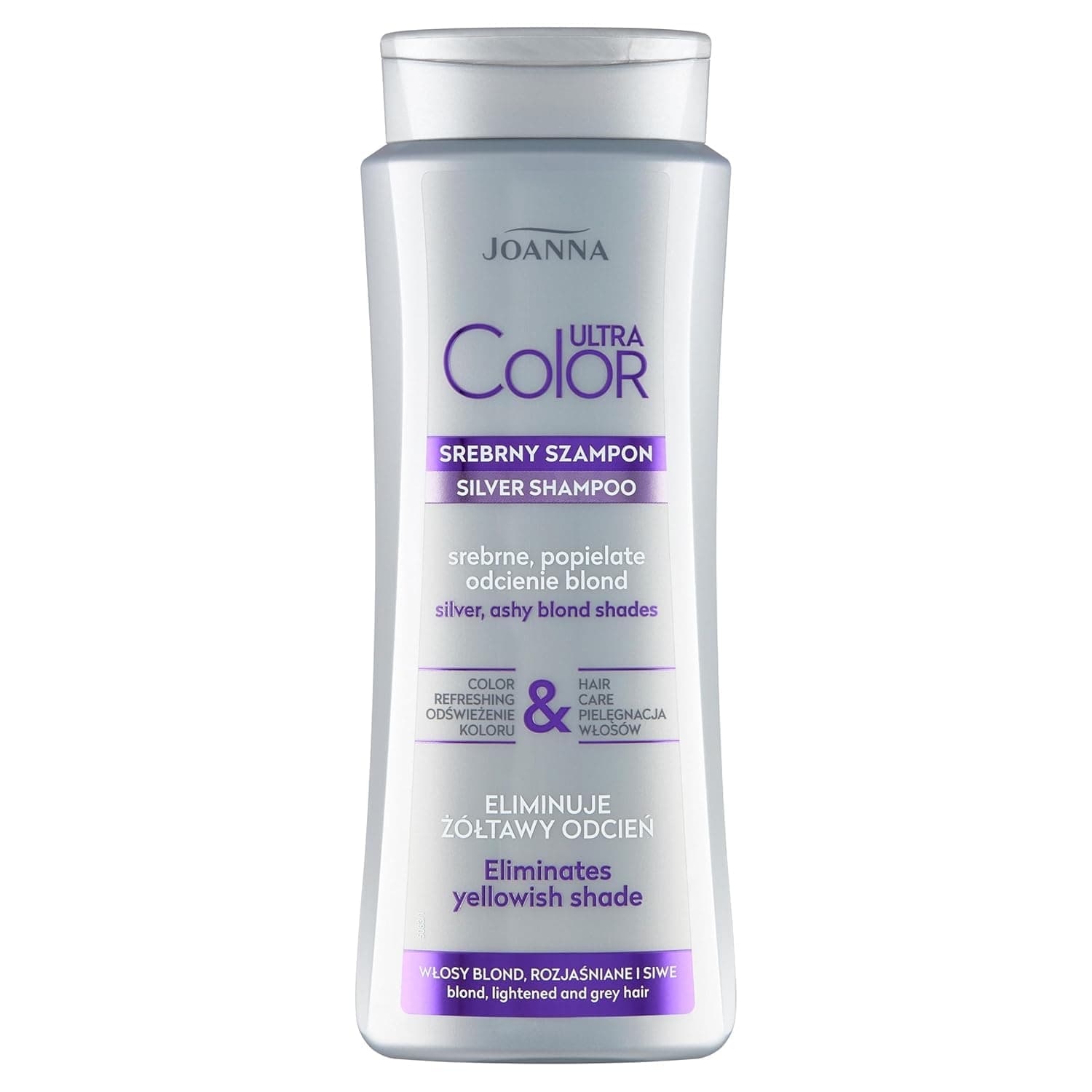 JOANNA Ultra Color Silber Šampūns pret dzelteniem toņiem sievietēm, 400 ml