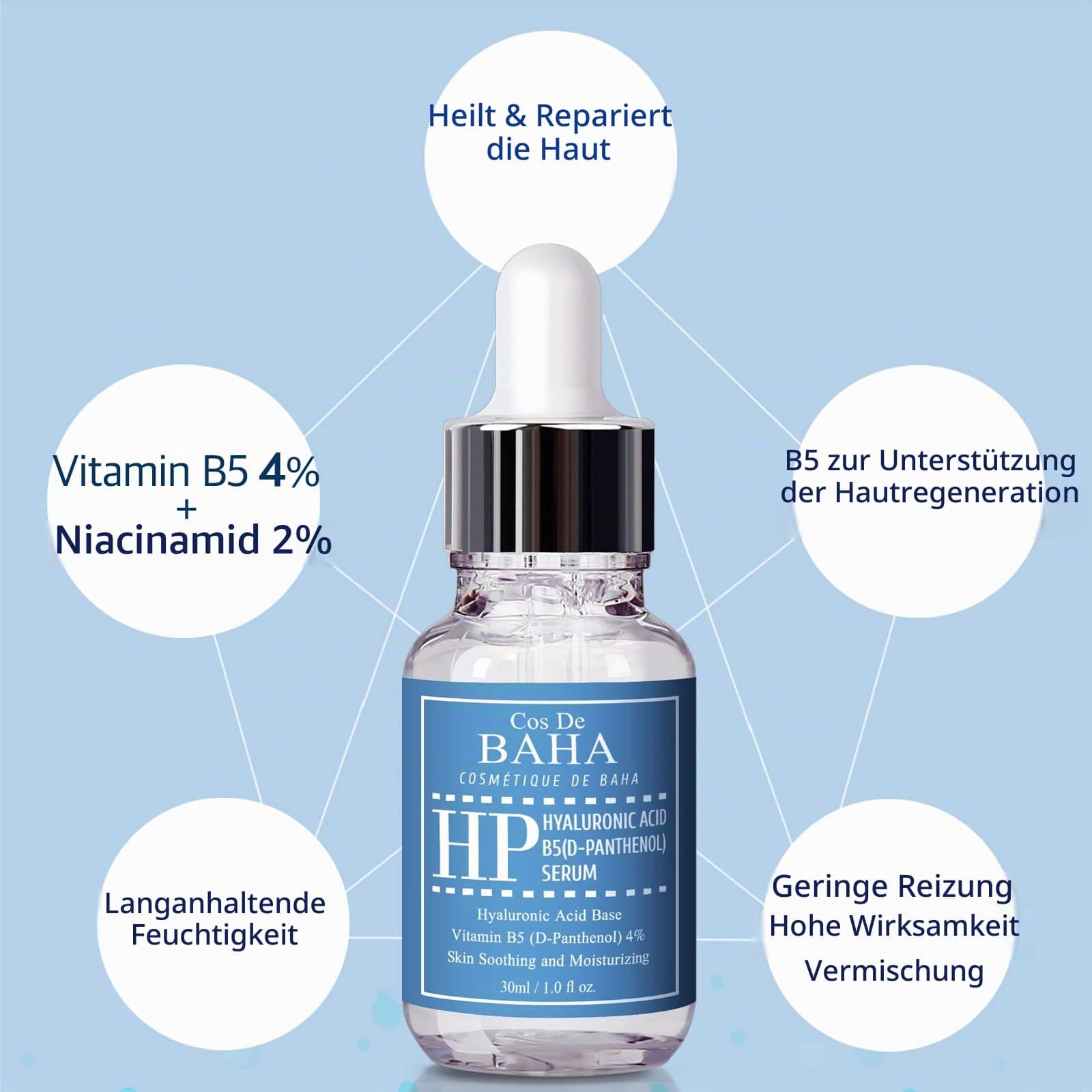 Cos De BAHA Vitamin B5 4% + Hyaluron Serum 30ml