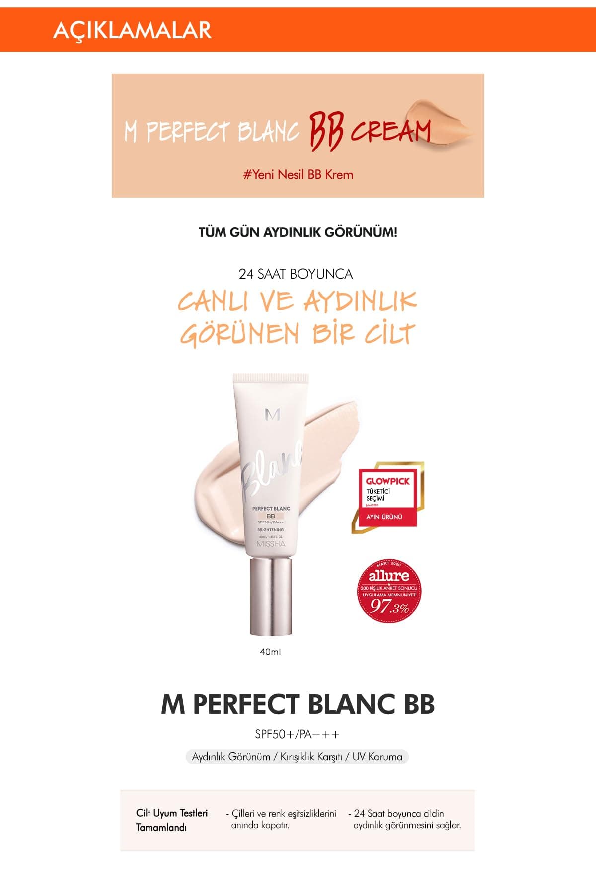 MISSHA M Perfect Blanc BB Krēms (Beige/Nr.22)