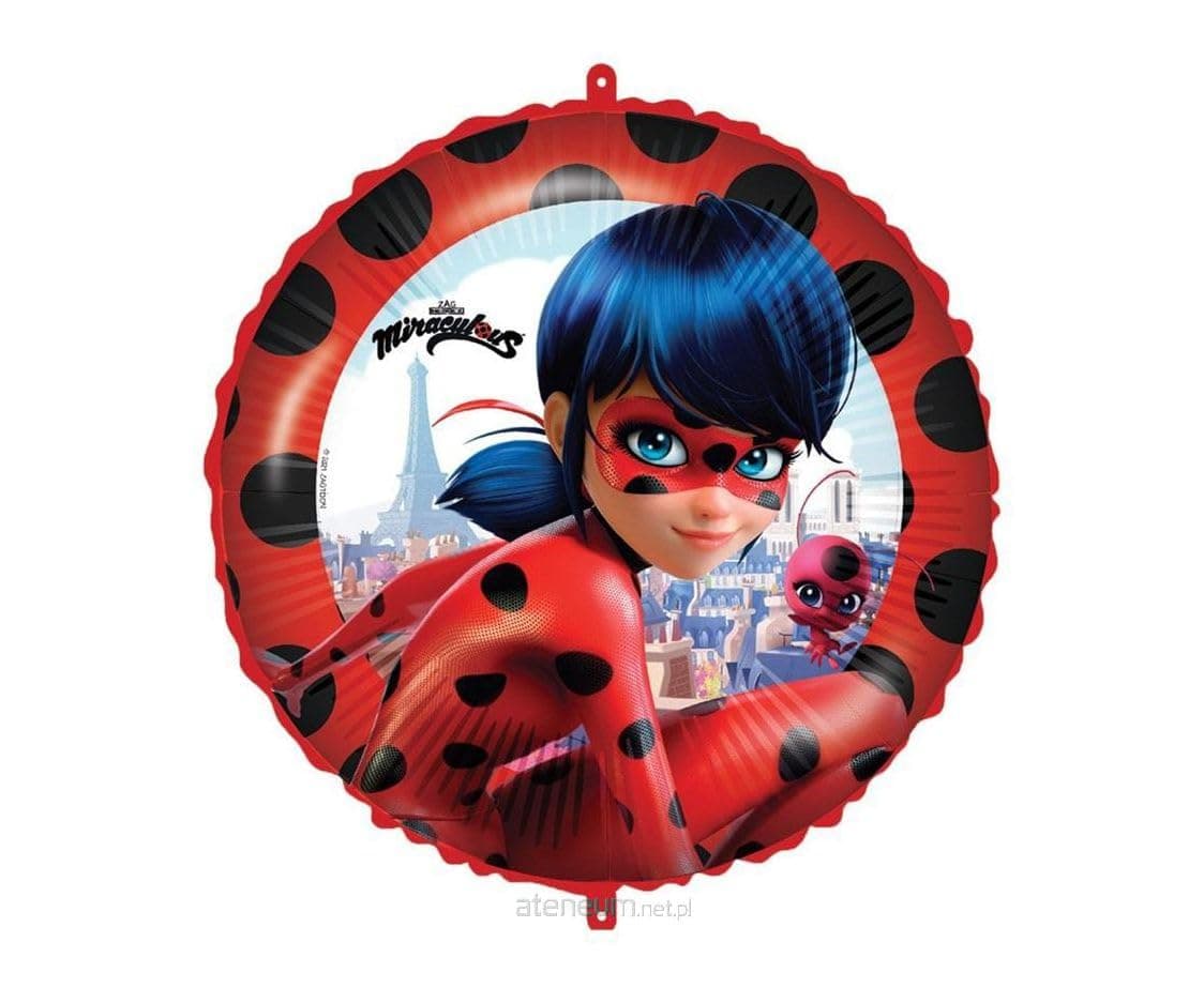 Procos Ladybug balons 46 cm - Sarkans