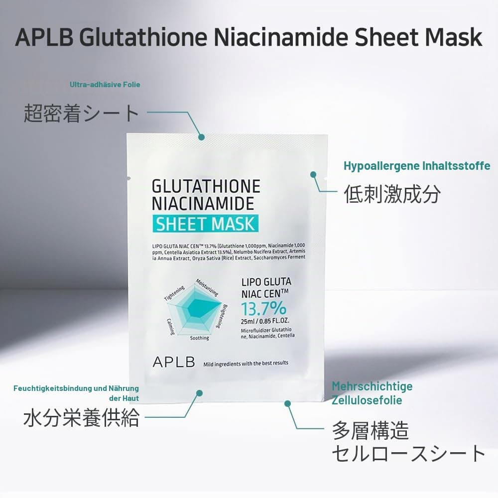 APLB Glutathion Niacinamide Sejas Maska 10 gab.