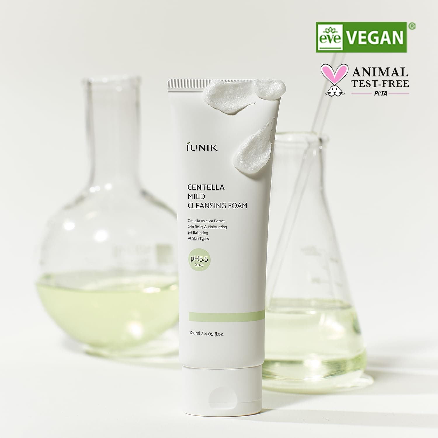 iUNIK Centella Mild Cleansing Foam (120 ml)