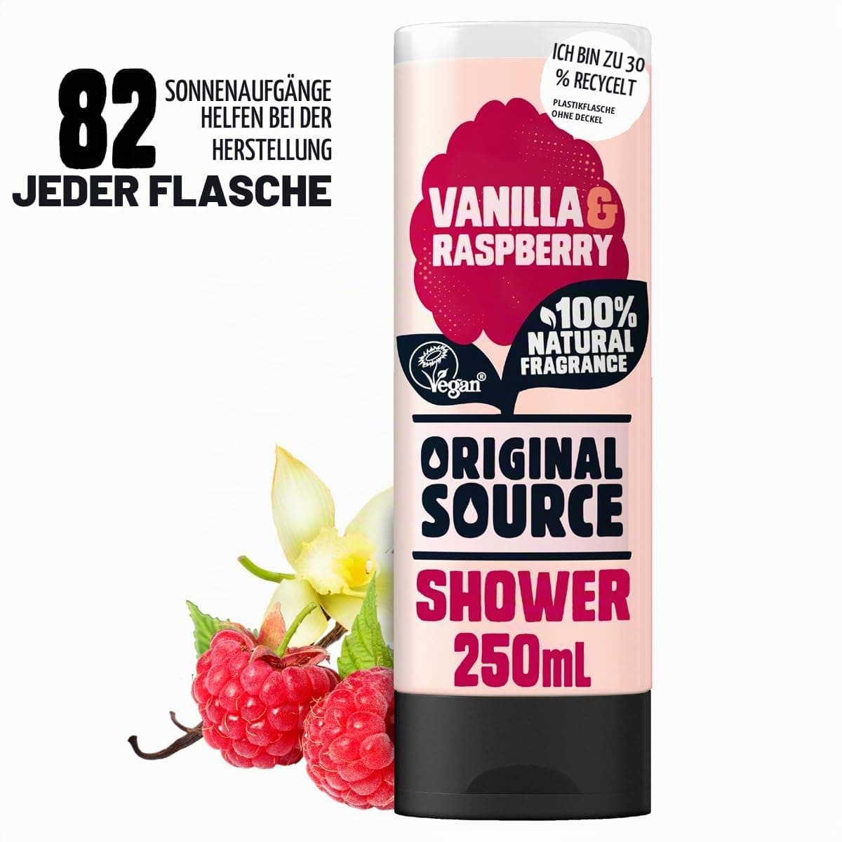 Original Source Vanilla & Raspberry dušas želeja 250ml