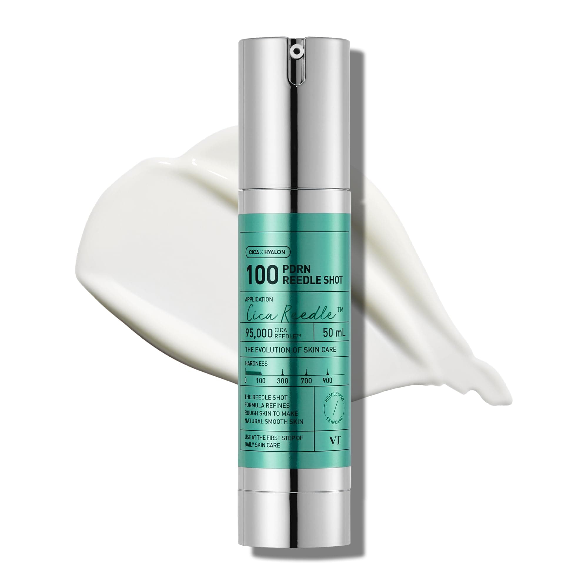 VT COSMETICS PDRN Reedle Shot 100, Spicule Microneedling Serum, Vegan PDRN, Centella Asiatica, Hyaluronic Acid, Exfoliating & Plumping for Glass Skin, Korean Liquid Skin Booster 1.69 Fl Oz (50ml)
