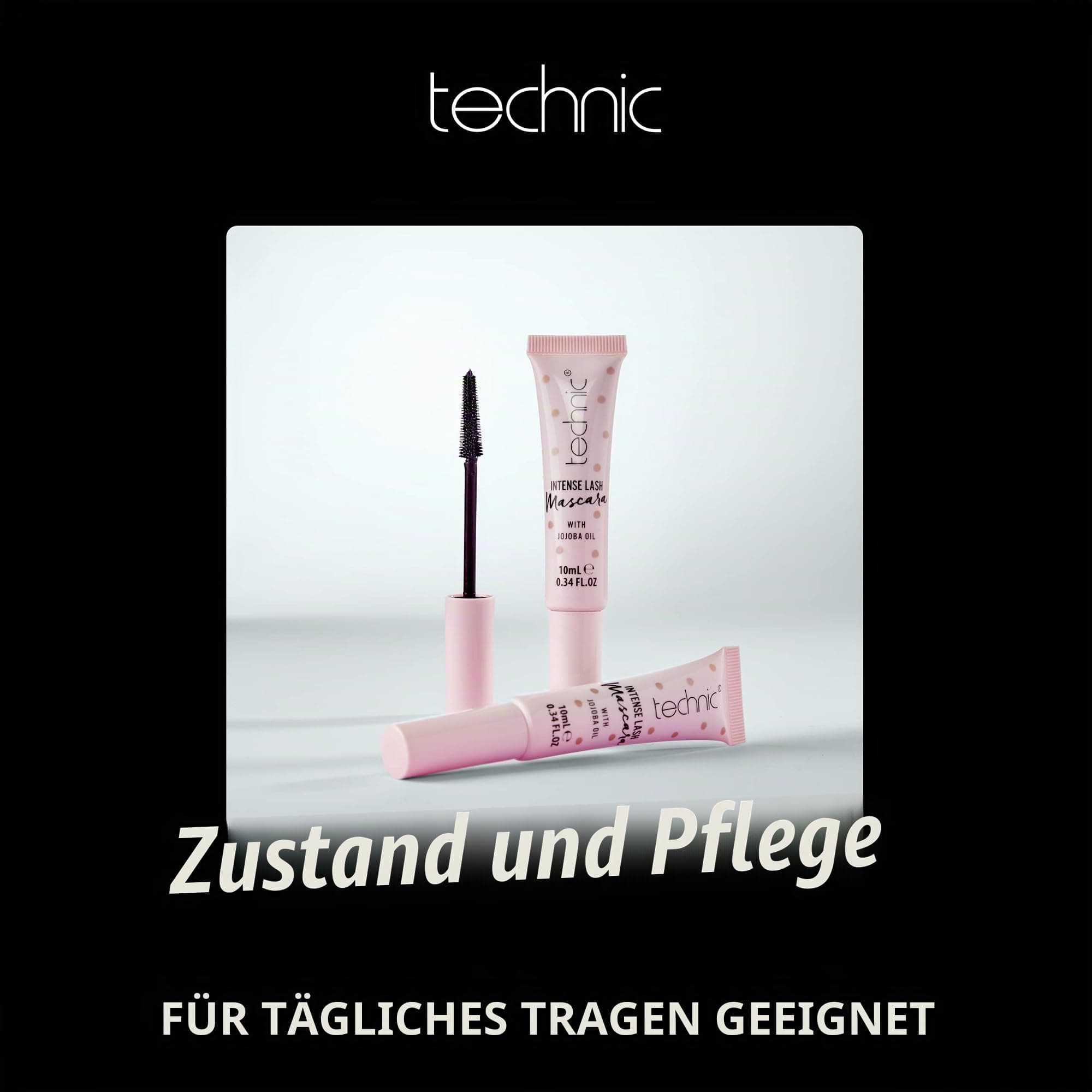 Technic Intense Lash Mascara - Dziļi Melna