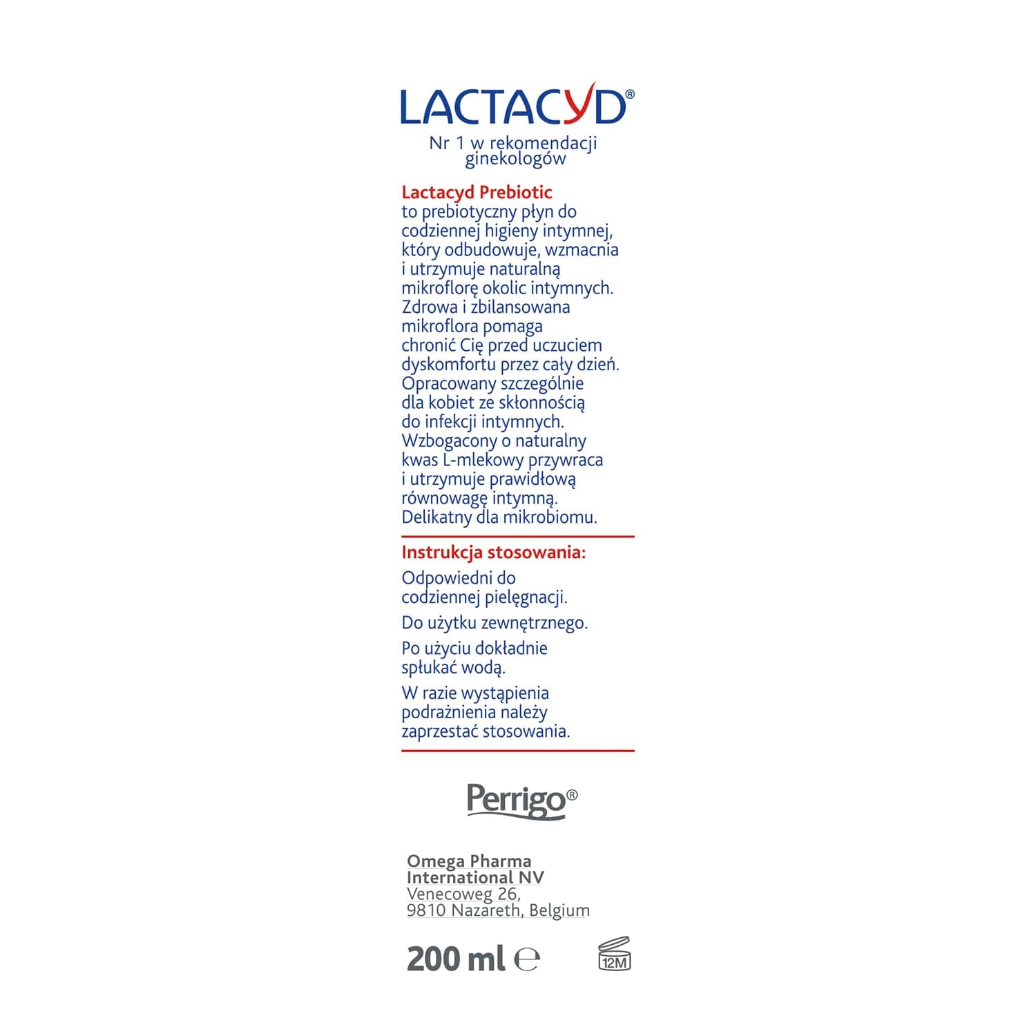 Lactacyd Prebiotic + Prebiotiskā intīmā kopšana - ikdienas kopšana sievietēm