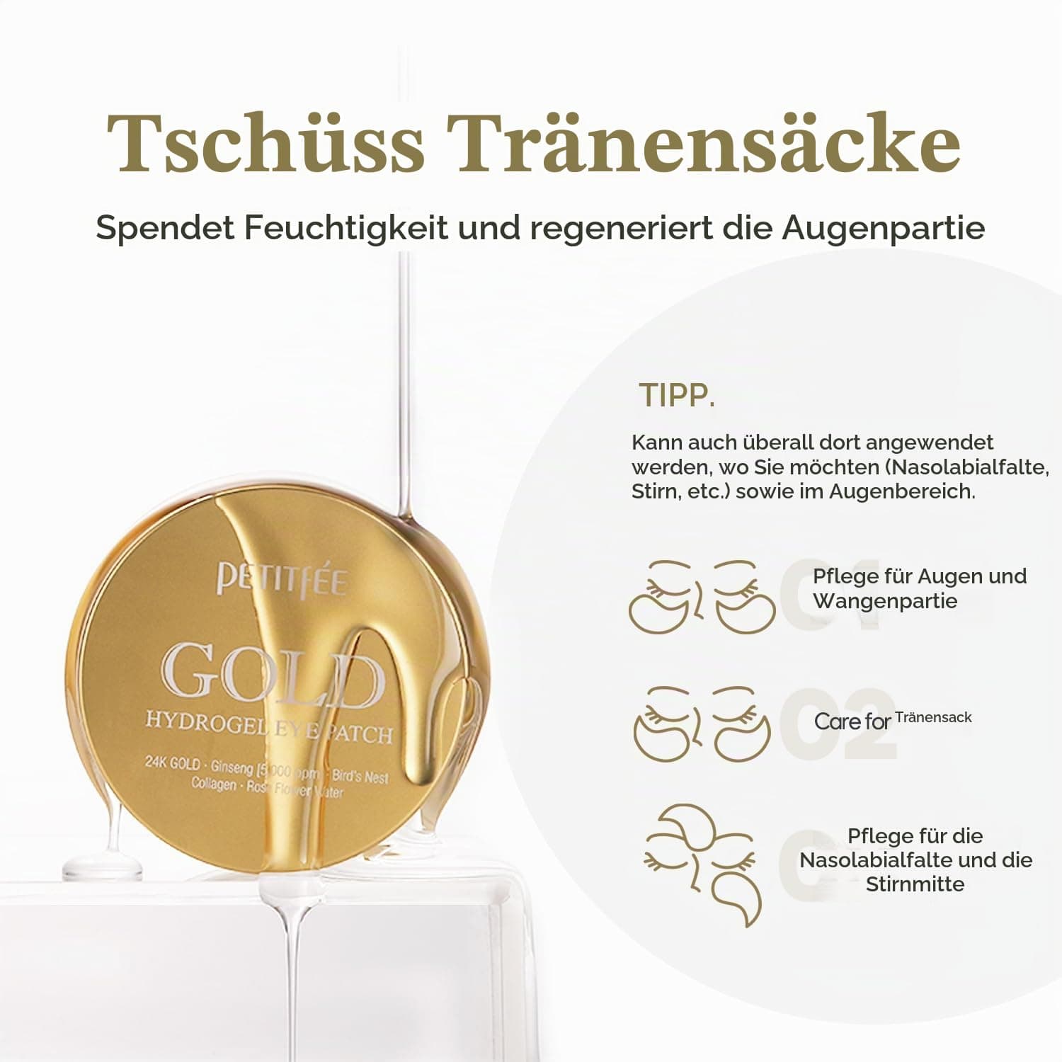 PETITFEE Gold Hydrogel Eye Patch
