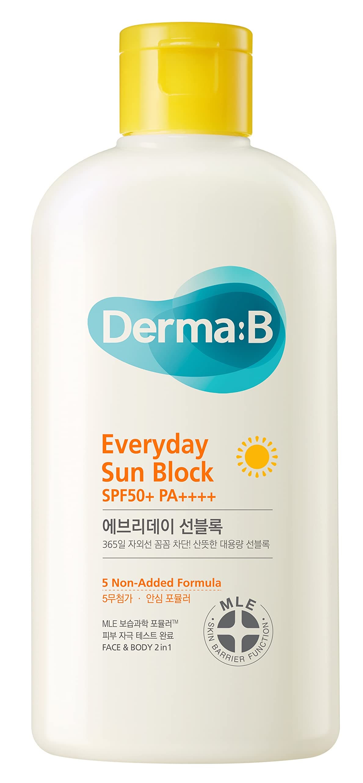 DERMA B Everyday Sun Block Lielais izmērs SPF50+ PA++++ 200ml