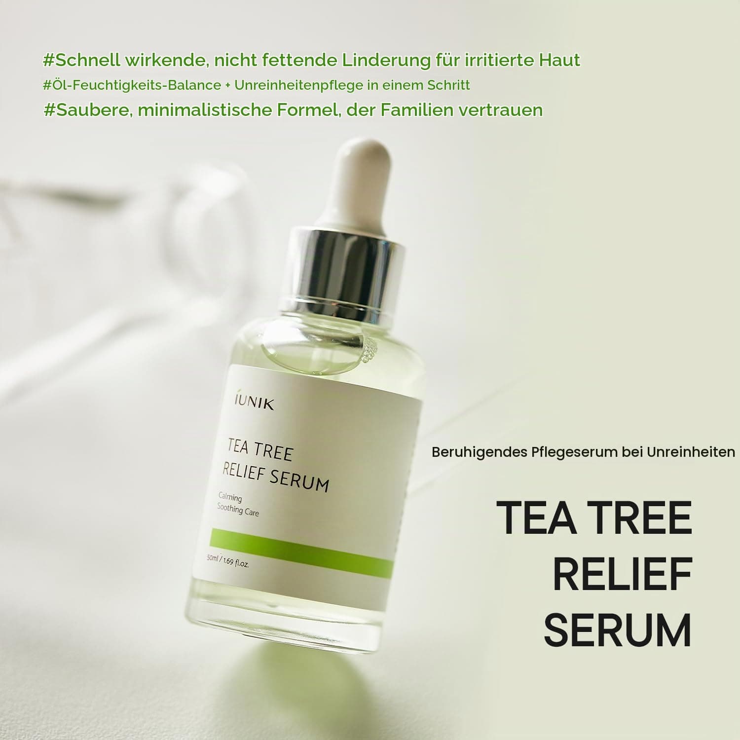 iUNIK Tea Tree Relief Serum, 50 ml
